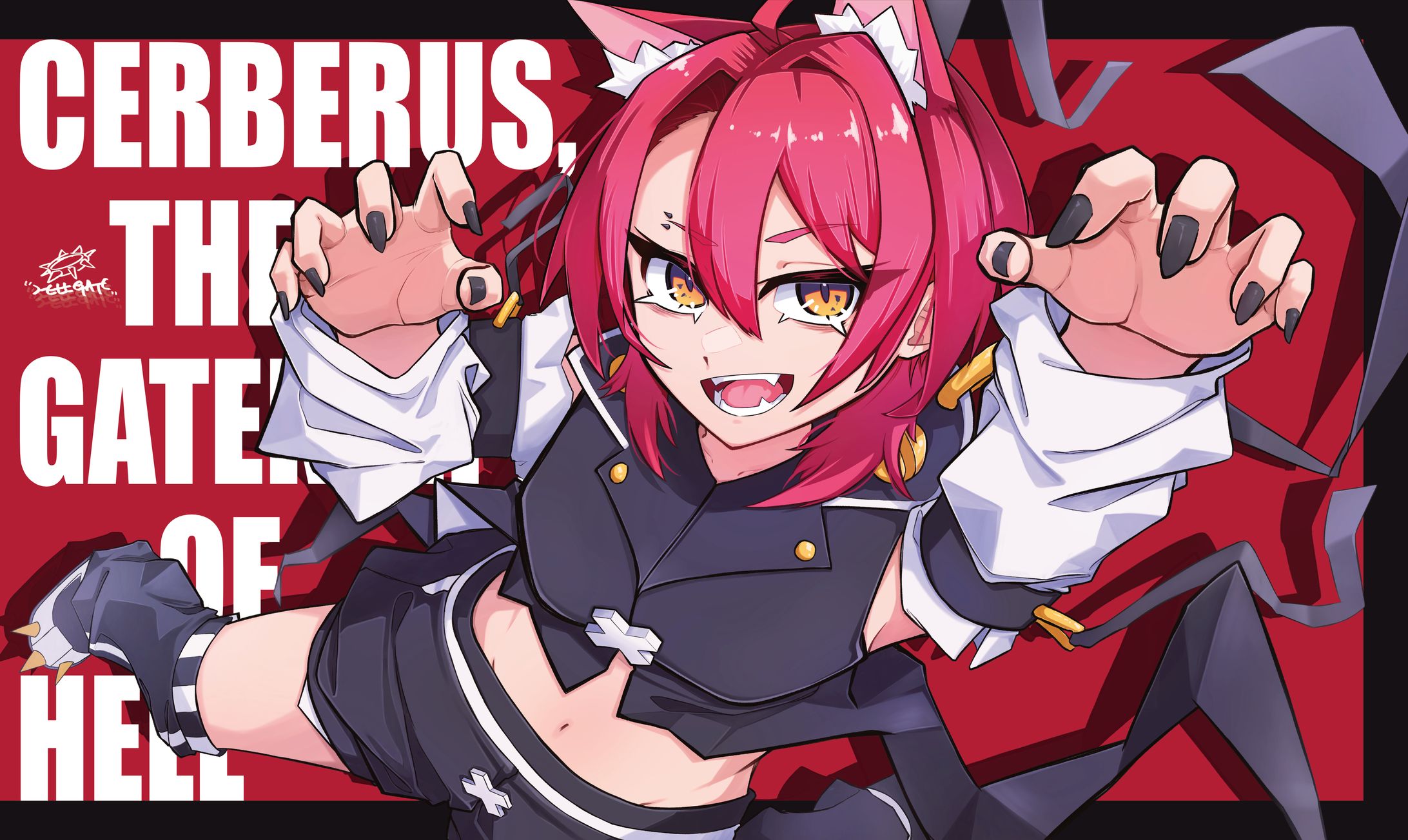 個人依頼プレイマット用イラスト　ケルベロス-1
