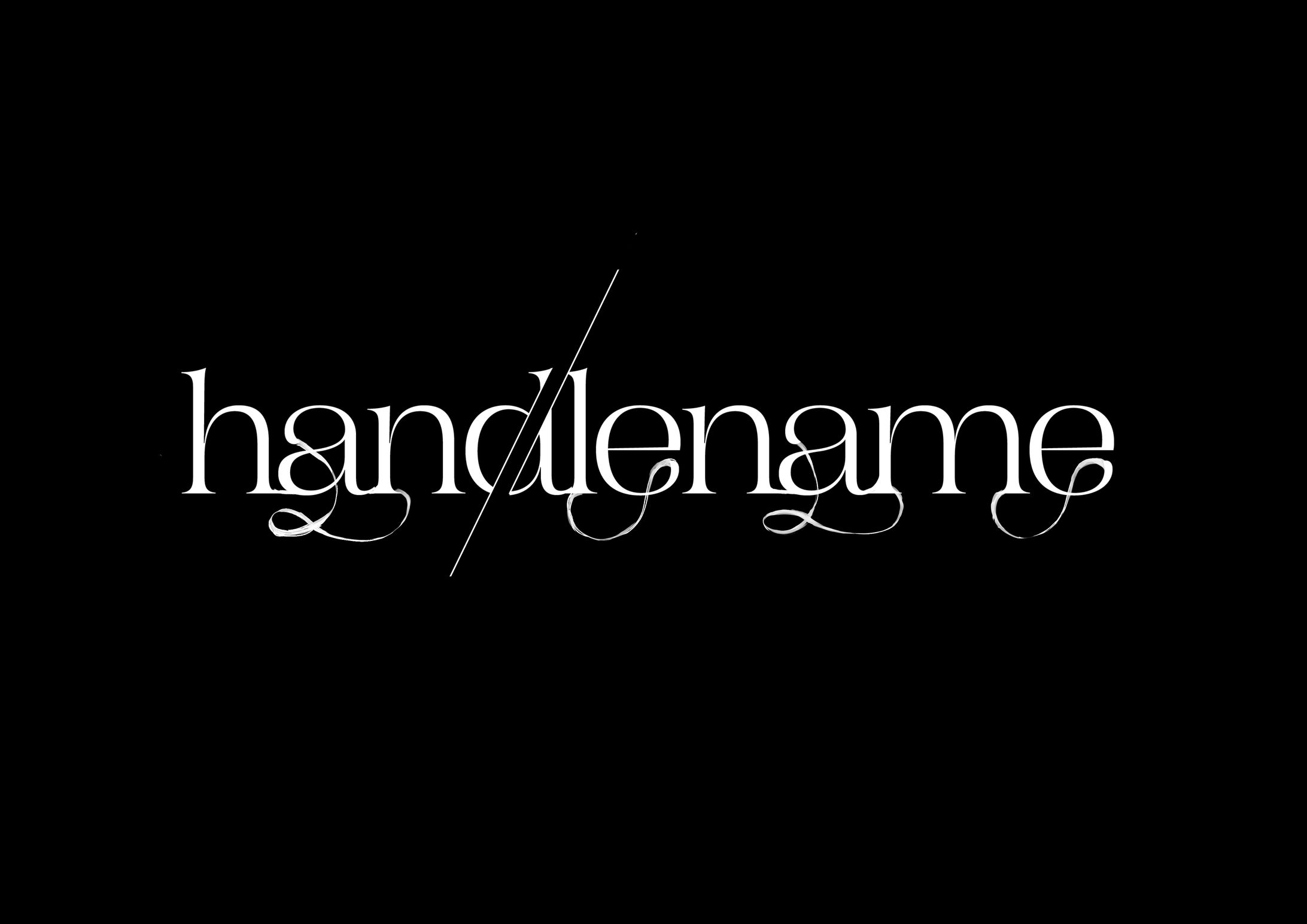 【ご依頼】handlename様 ネームロゴ-1