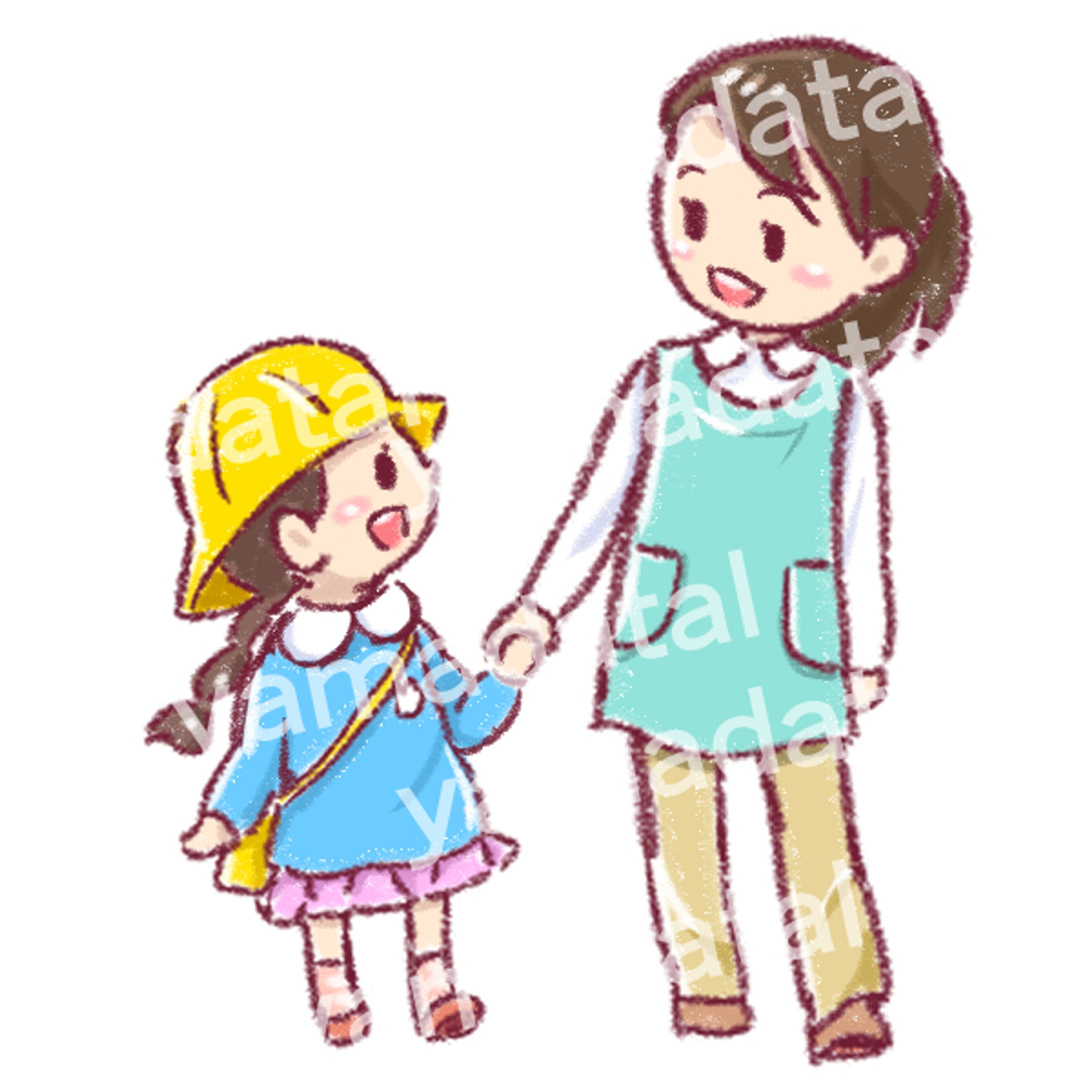 保育園児と先生-1