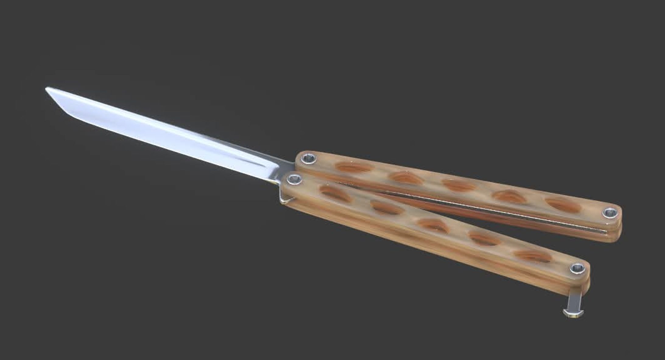 Wood Balisong-1