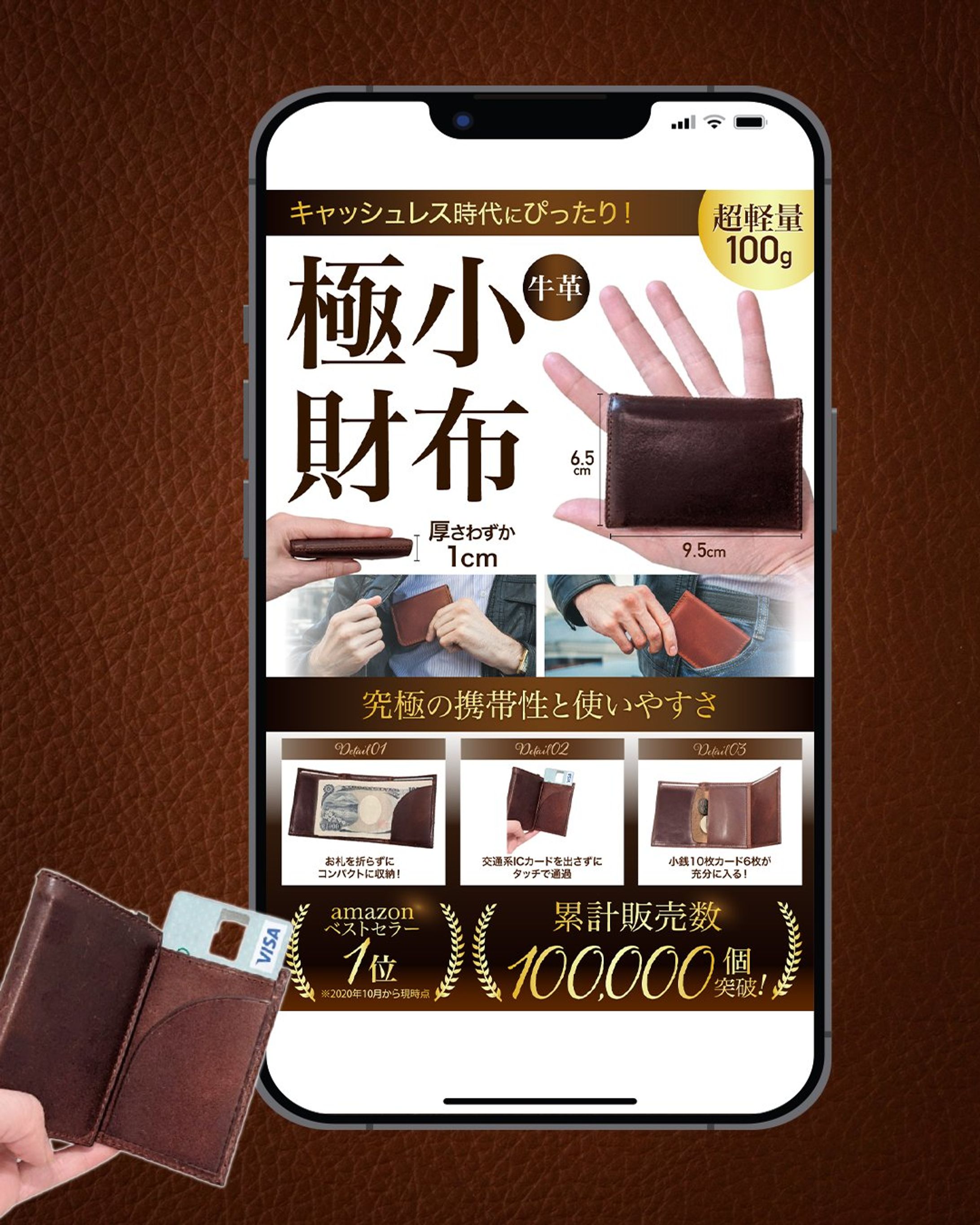 Amazon商品画像/極小財布-1