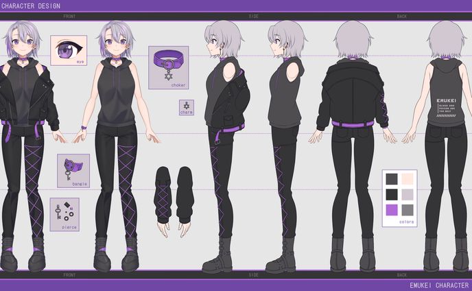 星鍵えむけい様　三面図