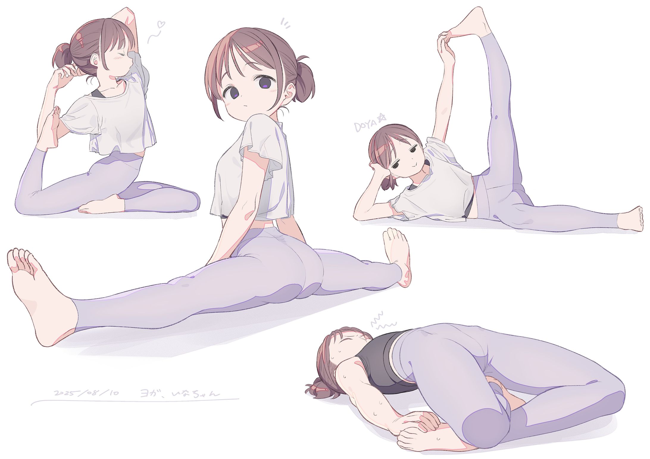 ヨガをするいなちゃん-1