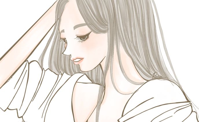 自然な仕草に目がいく女性