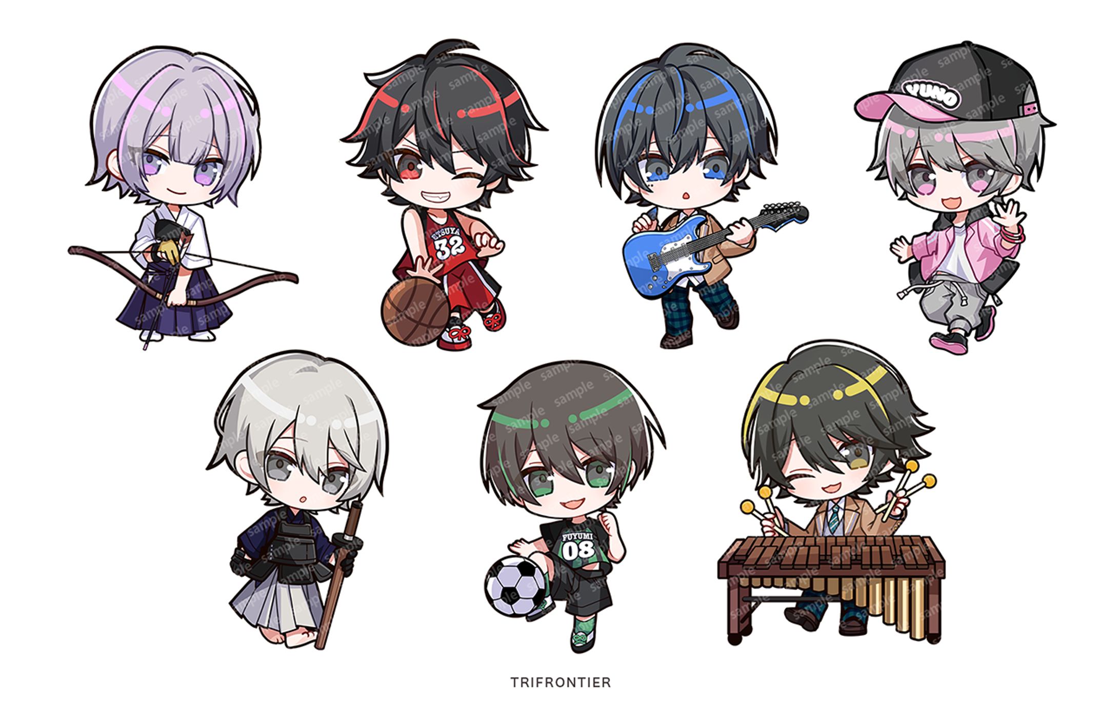 部活ミニキャライラスト / ▷せーぶぽいんと-1