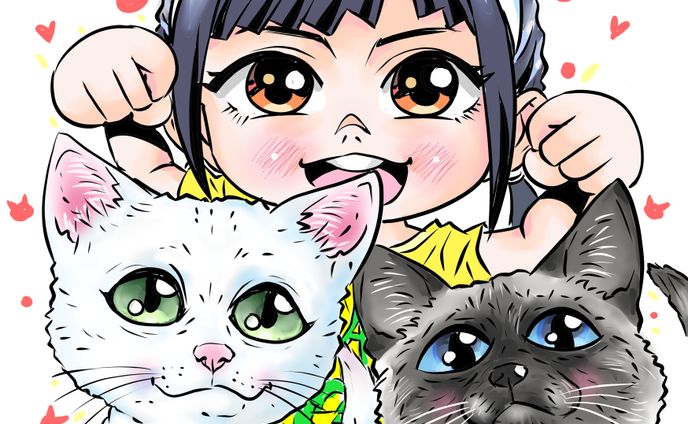 猫の似顔絵