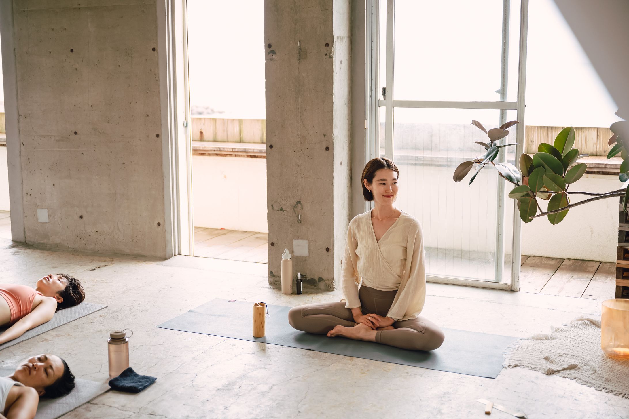 伊藤忠丸紅鉄鋼（株）大阪支店　ヨガレッスン-1