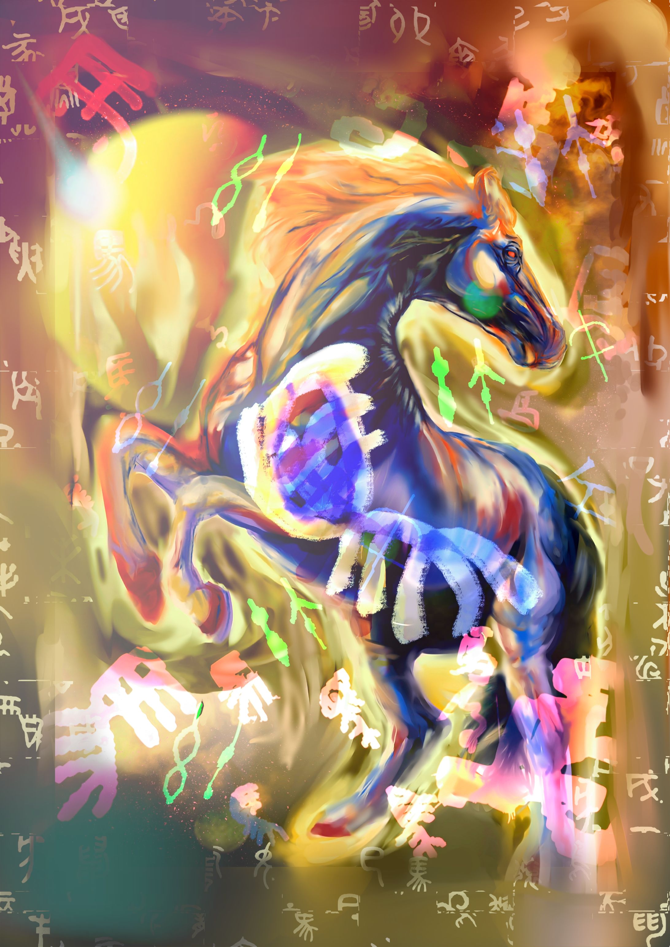 燃えさかる丙午馬-1