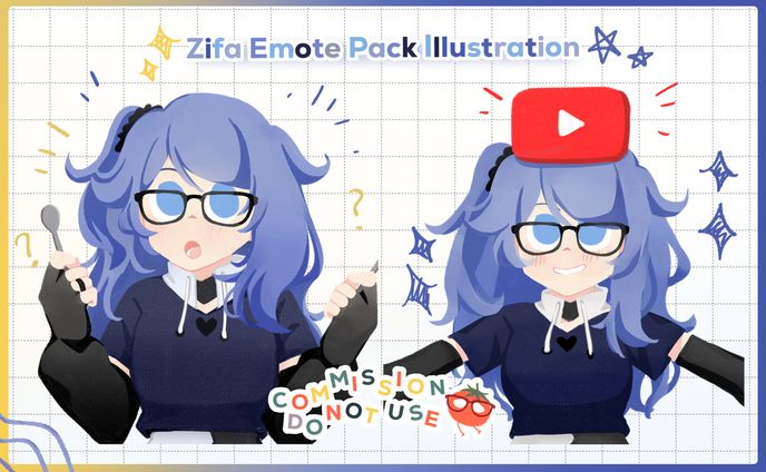 CM | Zifa - Emote Pack Illust