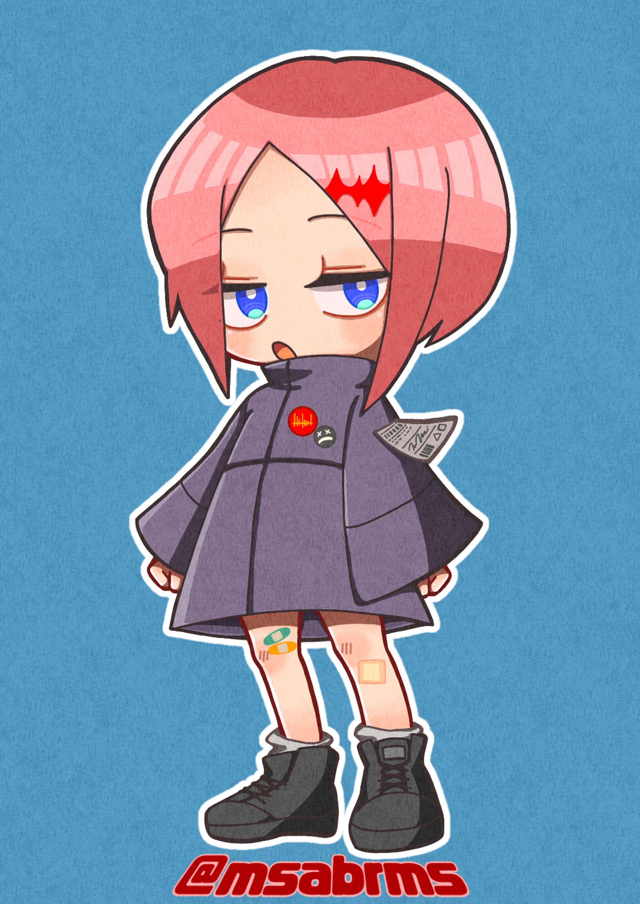 ピンク髪の子-1