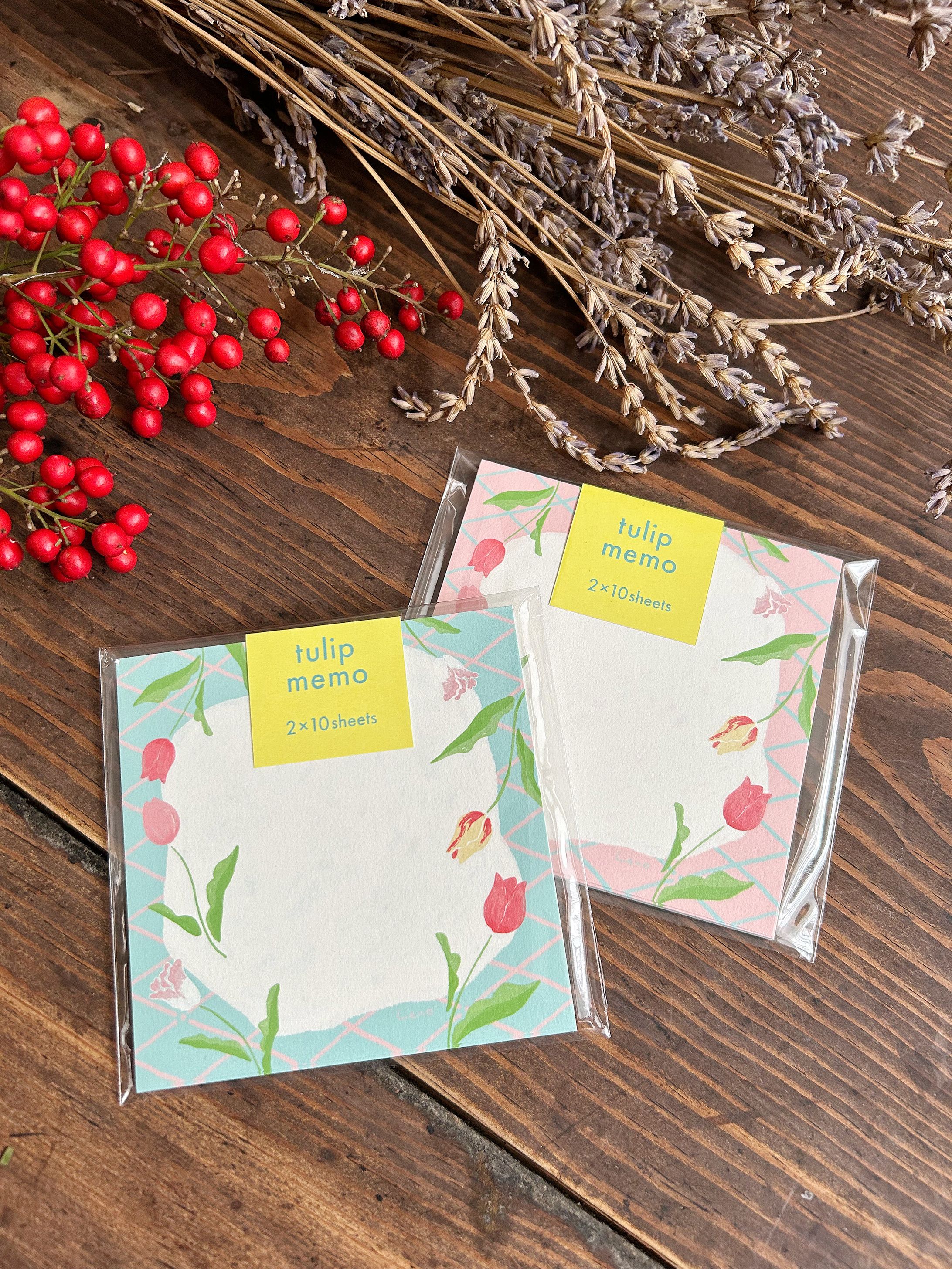 チューリップの正方形メモ-1