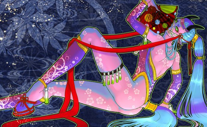 ビビットカラー人外イラストSAMPLE