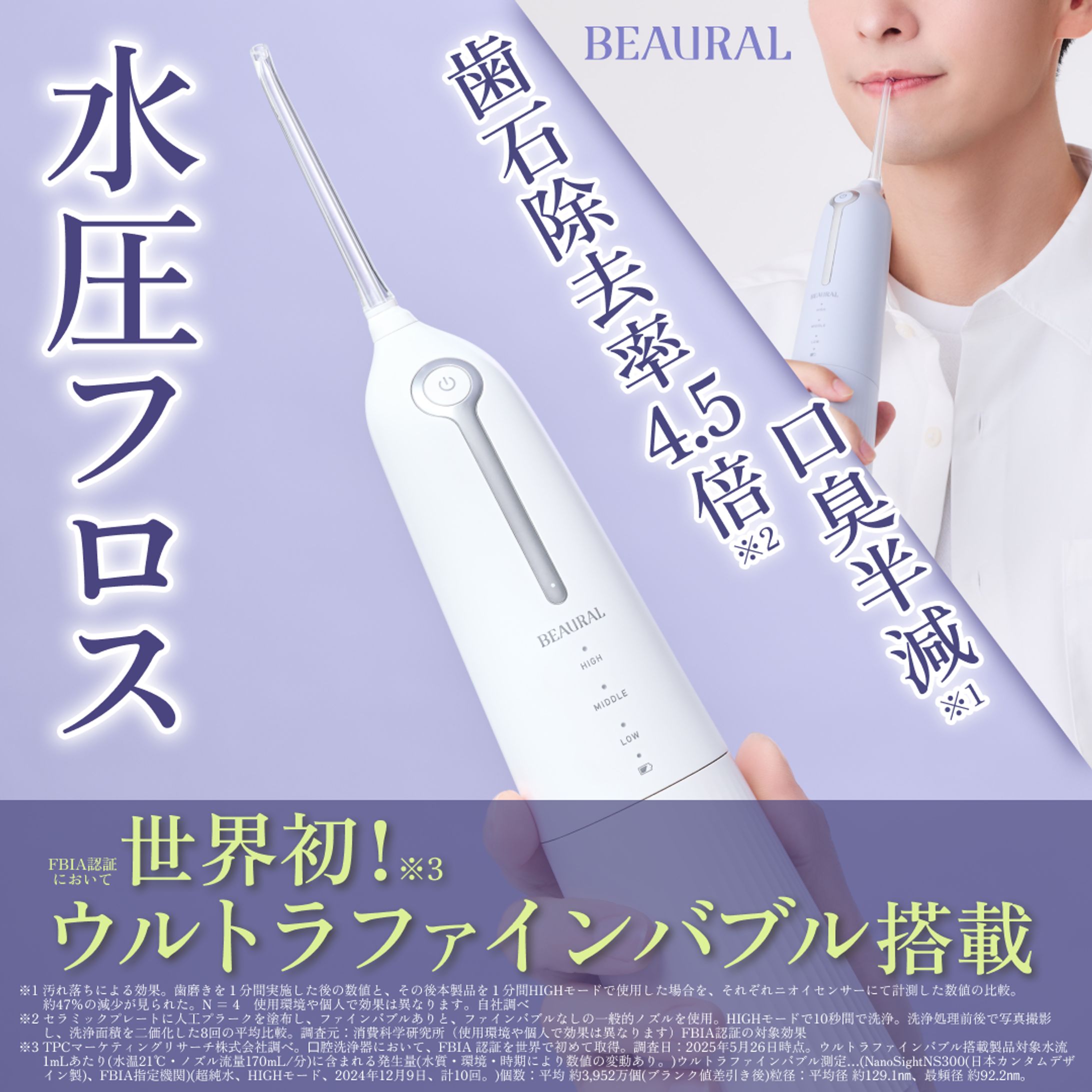 水圧フロス（男性向け画像）-1