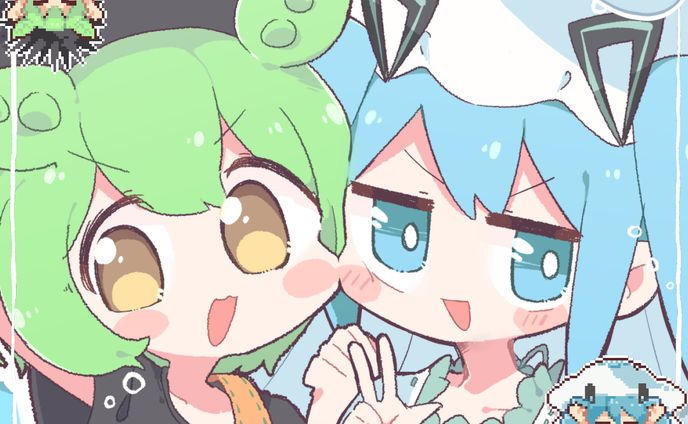 ウニクラゲ / なみぐる feat.ずんだもん・初音ミク - MV/ジャケットイラスト