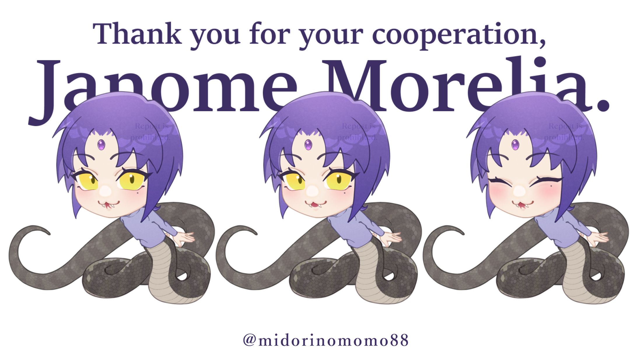 Fanart_デフォルメ（蛇目モレリアさま）-1