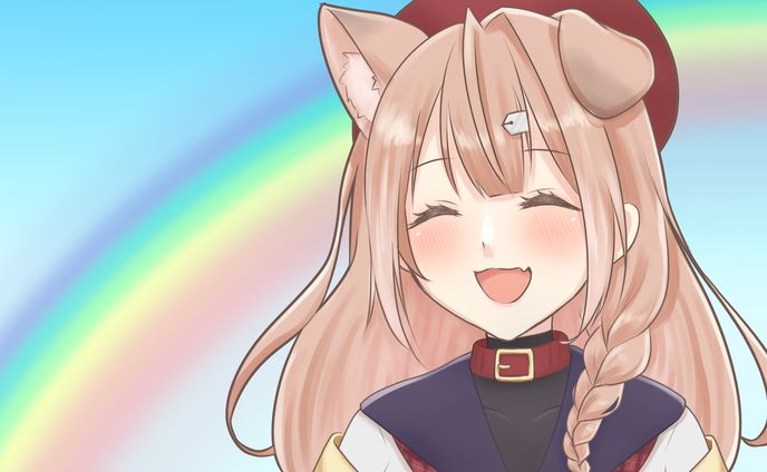 四ノ宮しの１周年記念動画用イラスト