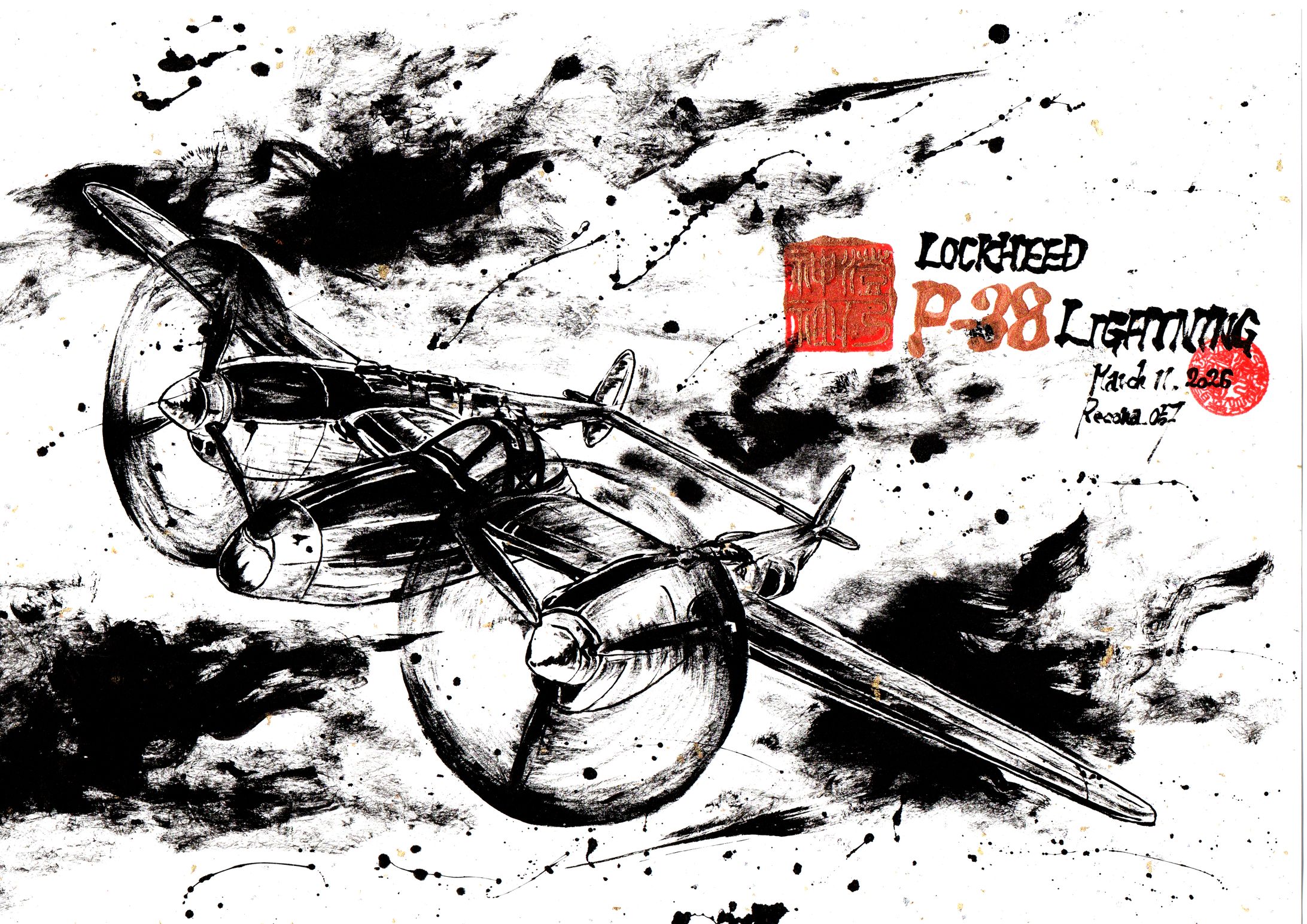 LOCKHEED P-38 LIGHTNING / Standard SUMIE style-1