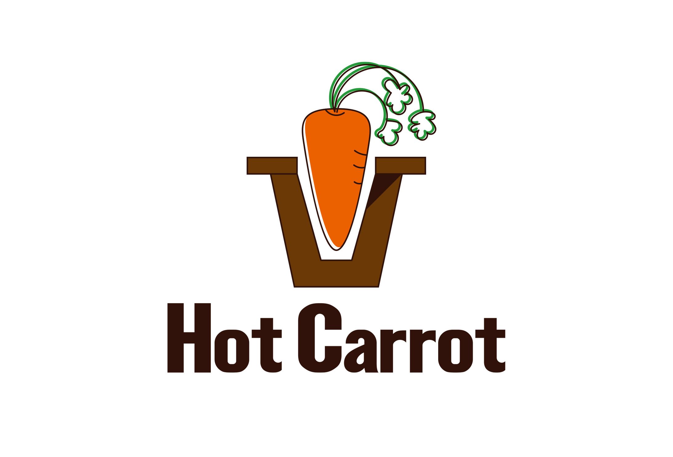 Hot Carrotロゴ/メニューデザイン-1