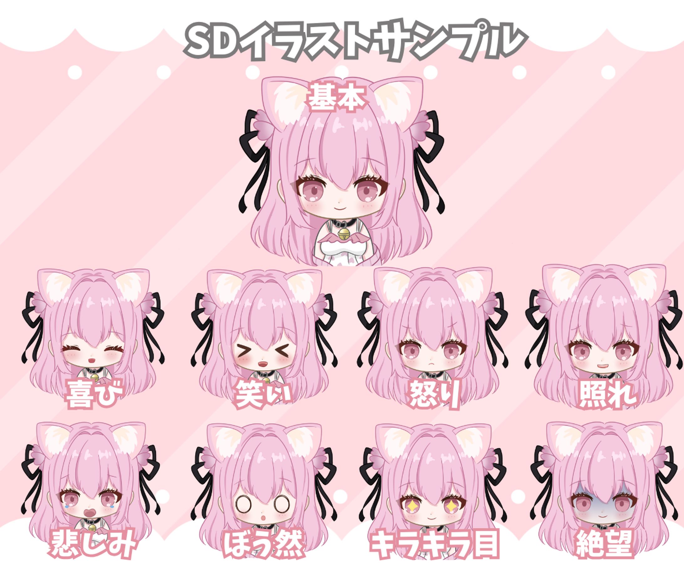 SDメイラスト表情差分サンプル-1