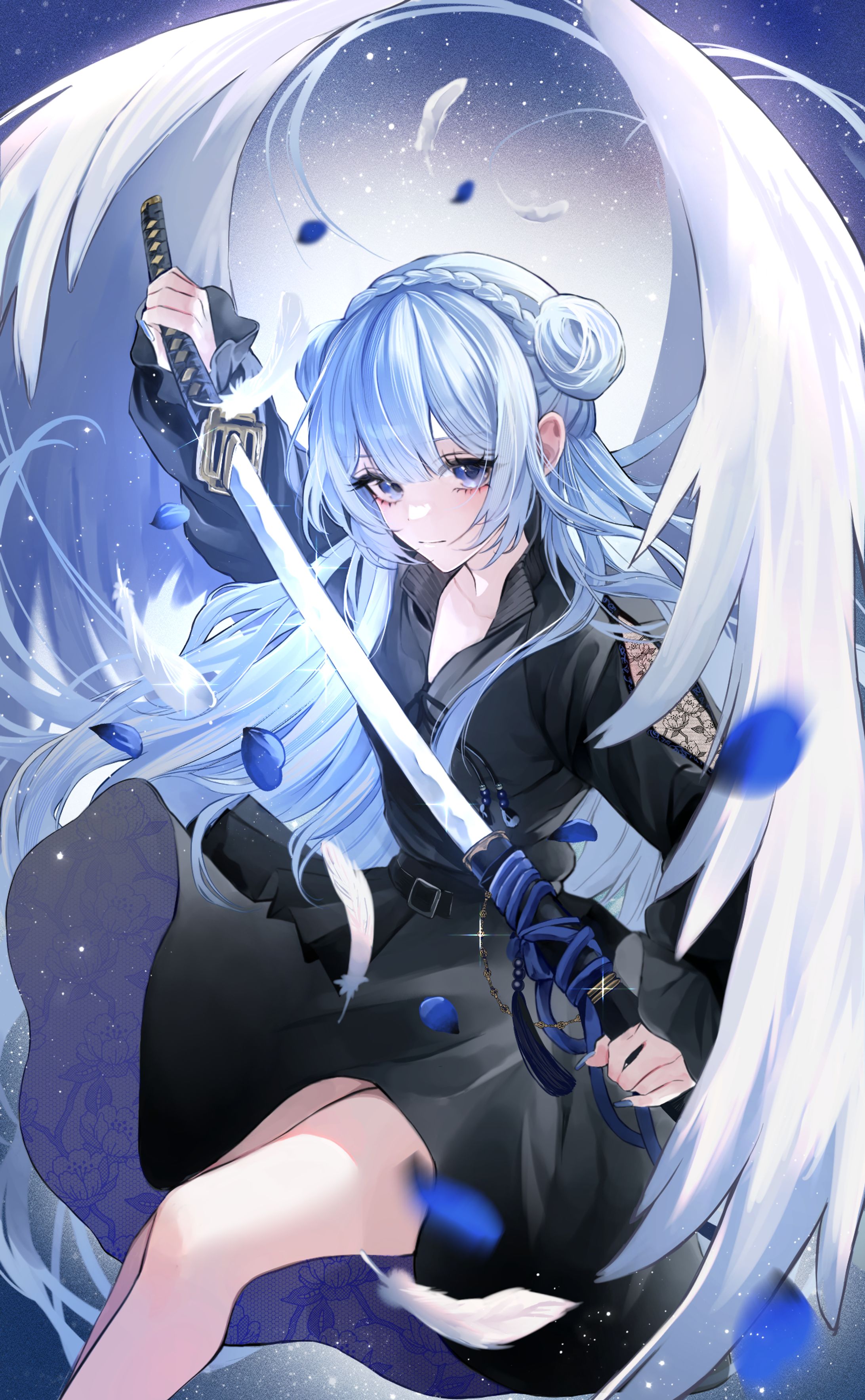 Spoon配信背景イラスト／天使ぴよさま-1