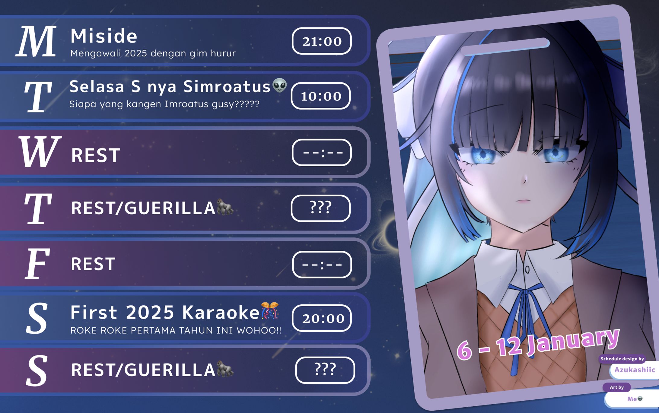 📆 Selena AmariS Schedule Design-1