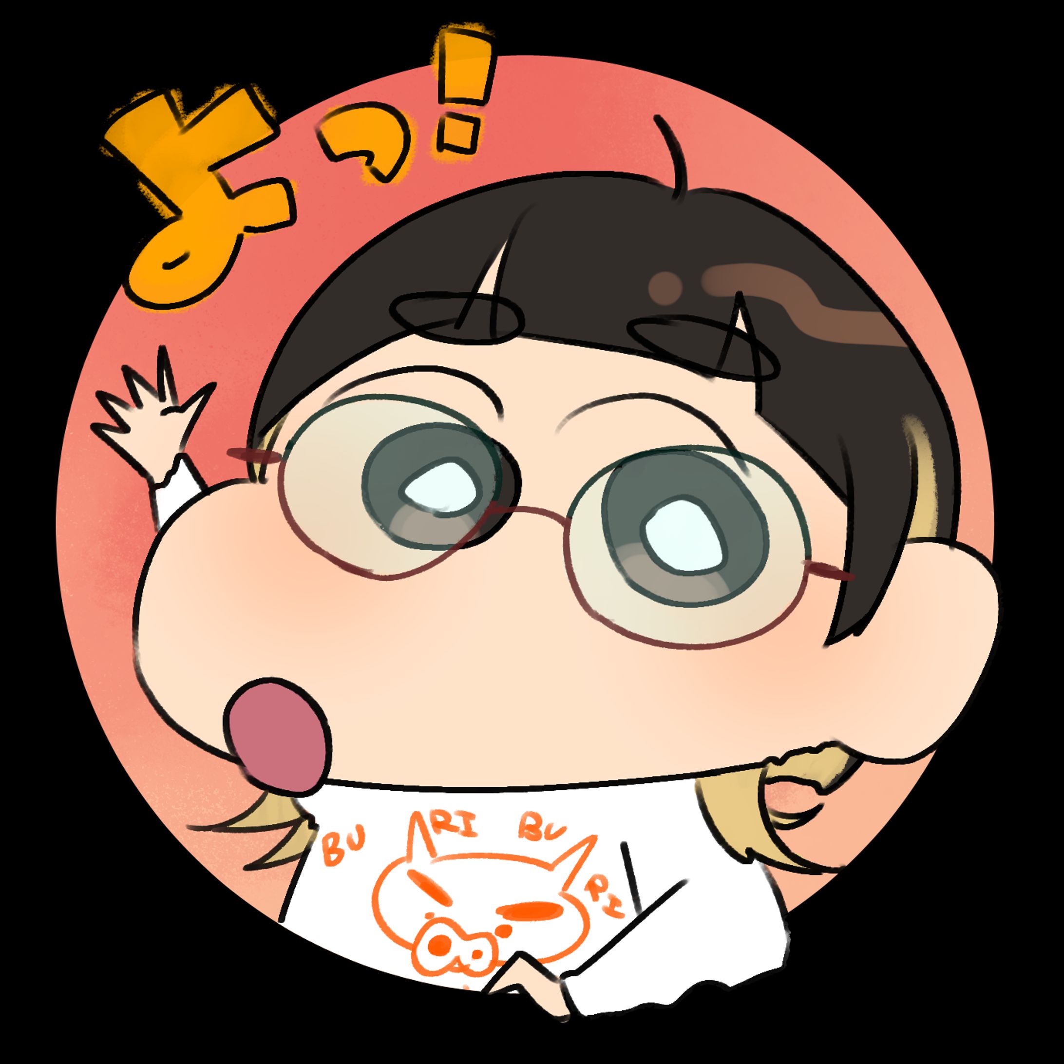 クレしん風　似顔絵-1