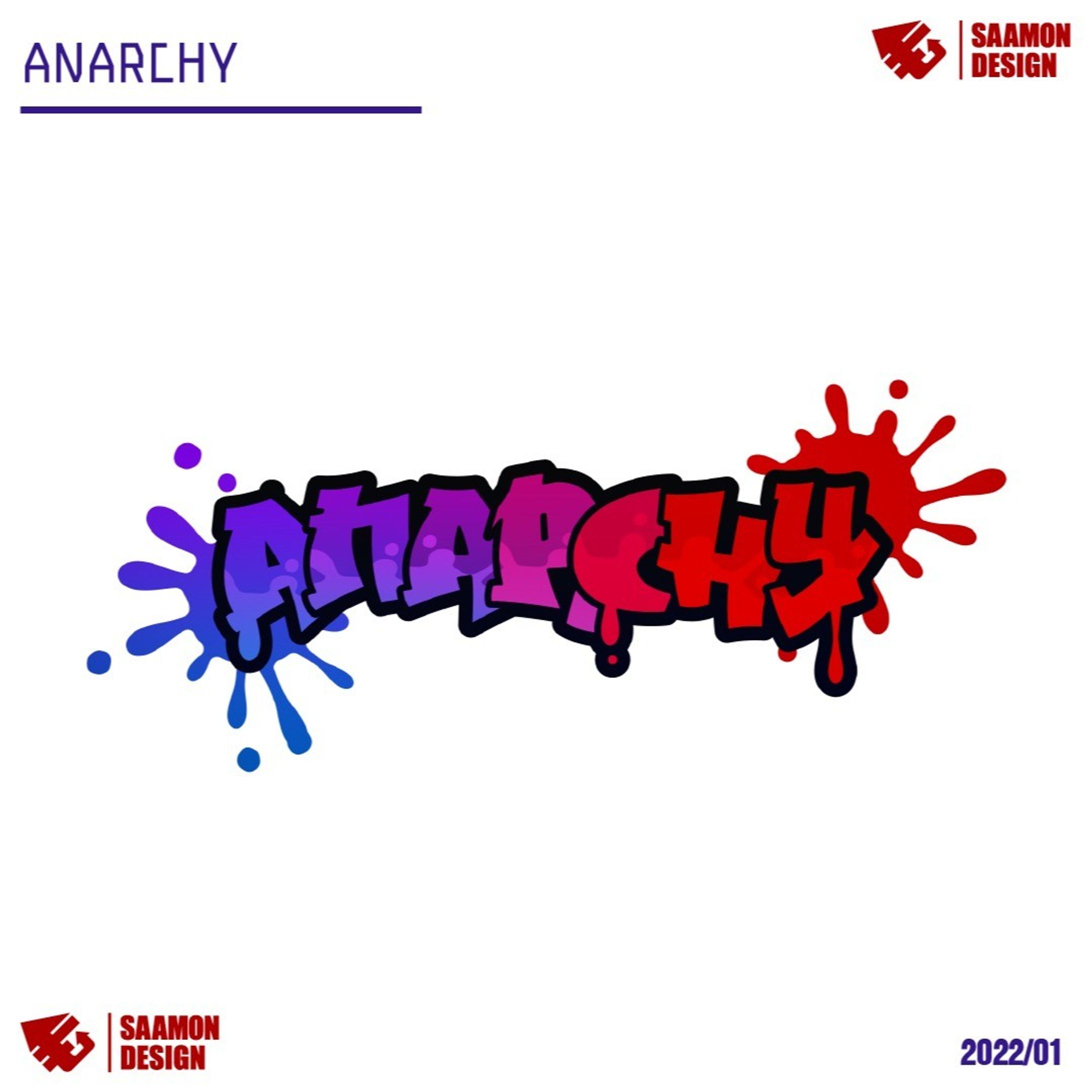 Splatoon team ANARCHY #logo #logodesigns #ロゴ #ロゴデザイン #タイトルロゴ-1