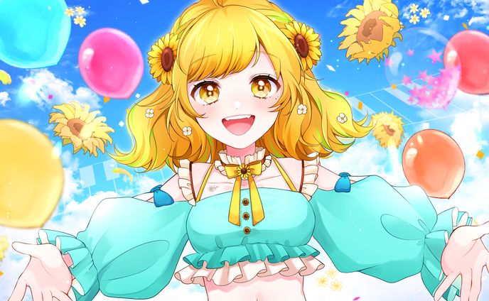 ぽよ様　「セカイ」　歌ってみた動画用イラスト