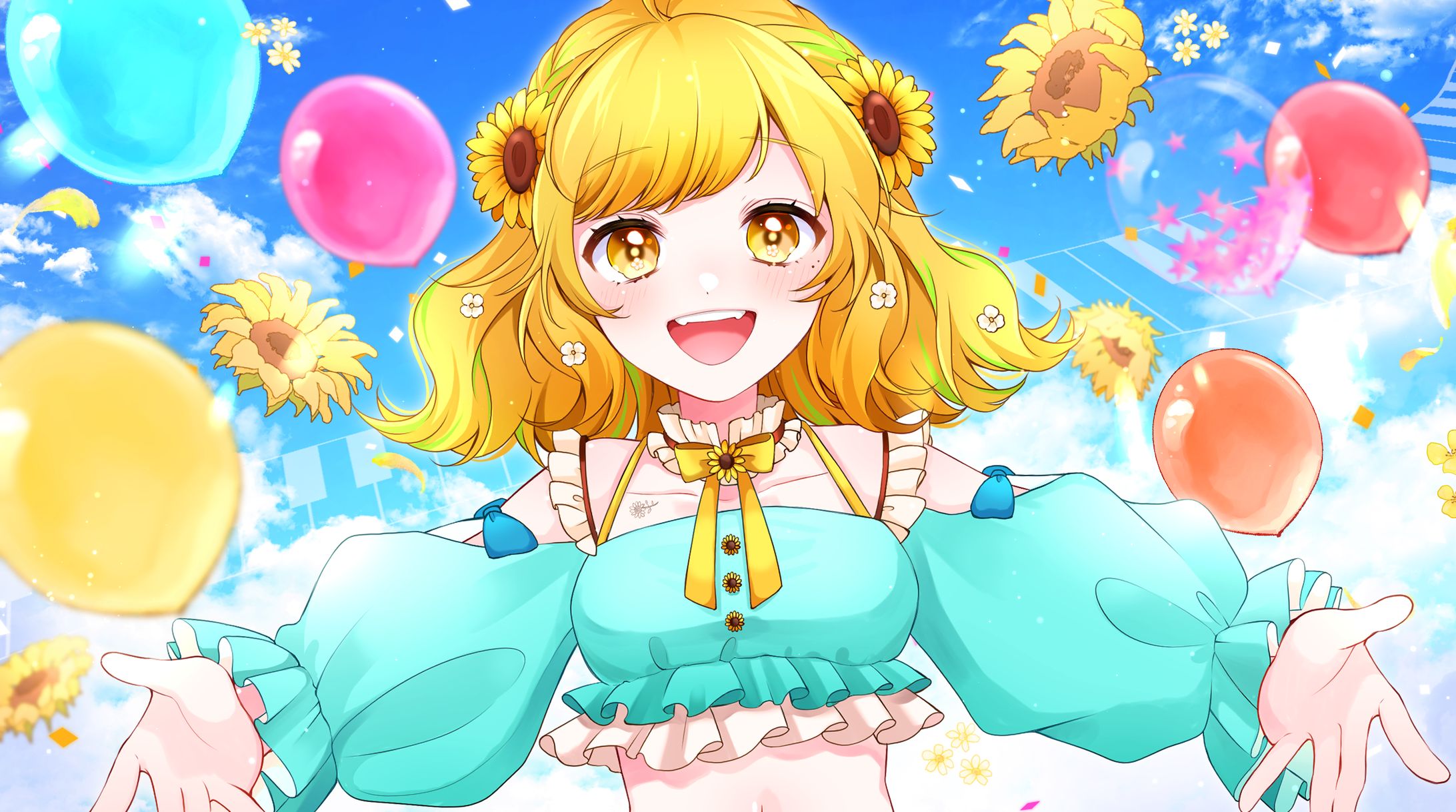ぽよ様　「セカイ」　歌ってみた動画用イラスト-1
