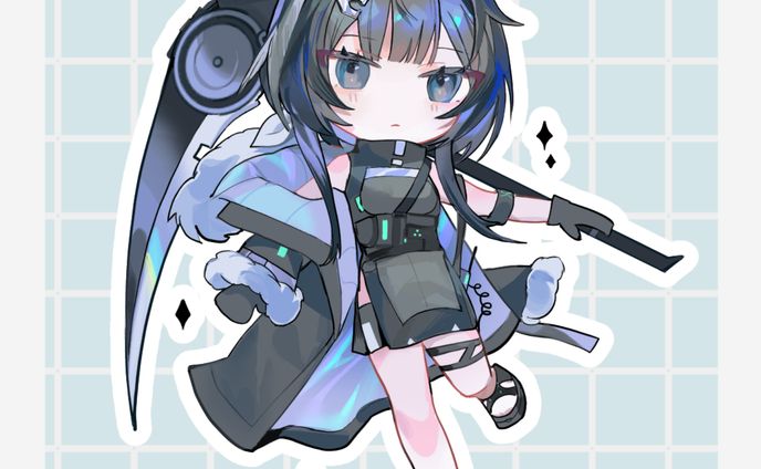 【二次創作】アクリルスタンド用SDイラスト