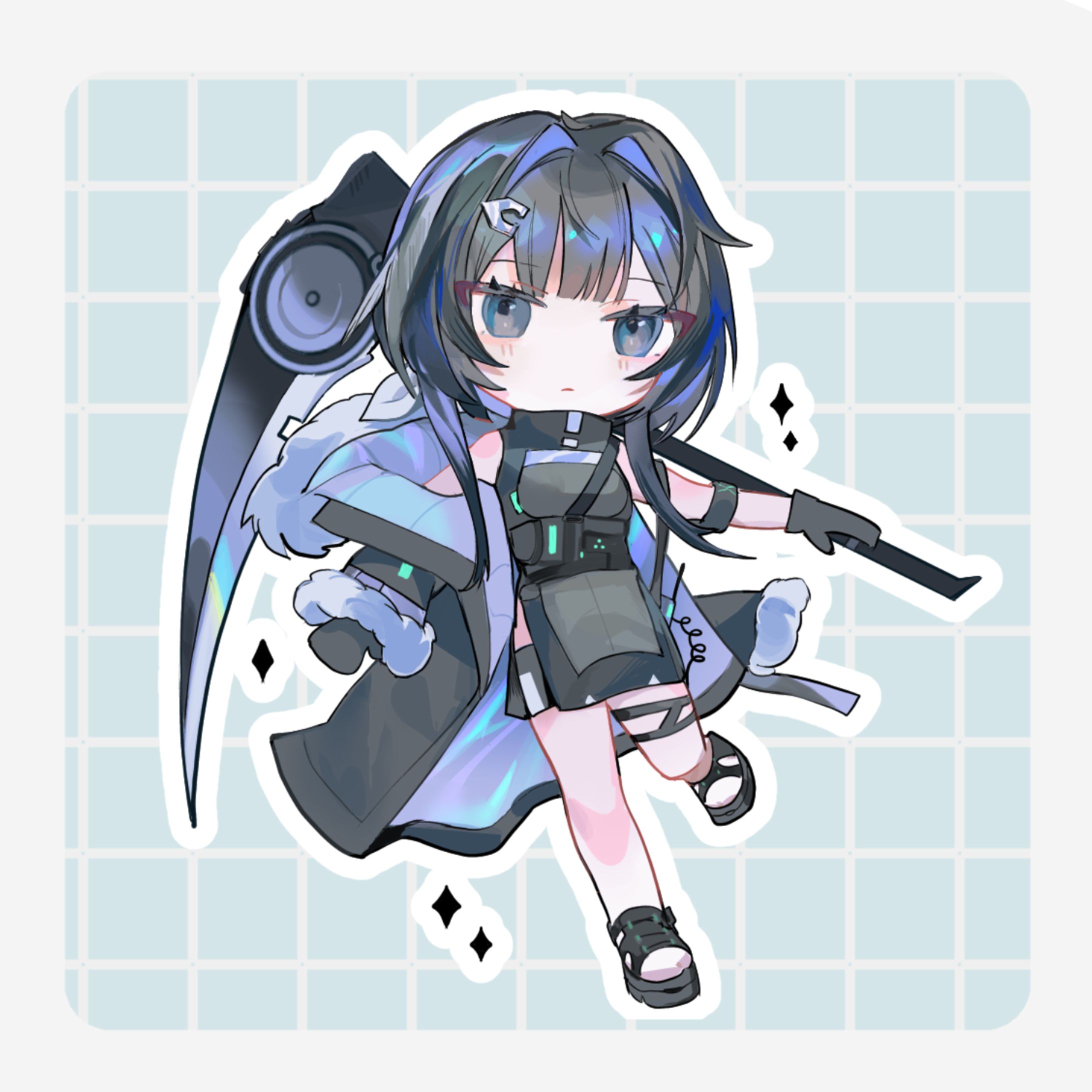 【二次創作】アクリルスタンド用SDイラスト-1
