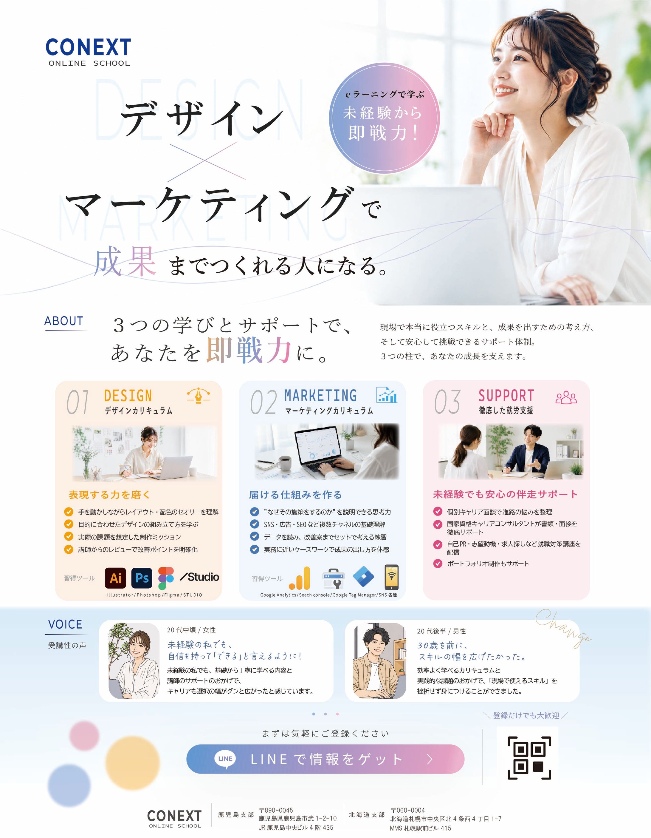 職業訓練校 フライヤー（訓練制作）-1