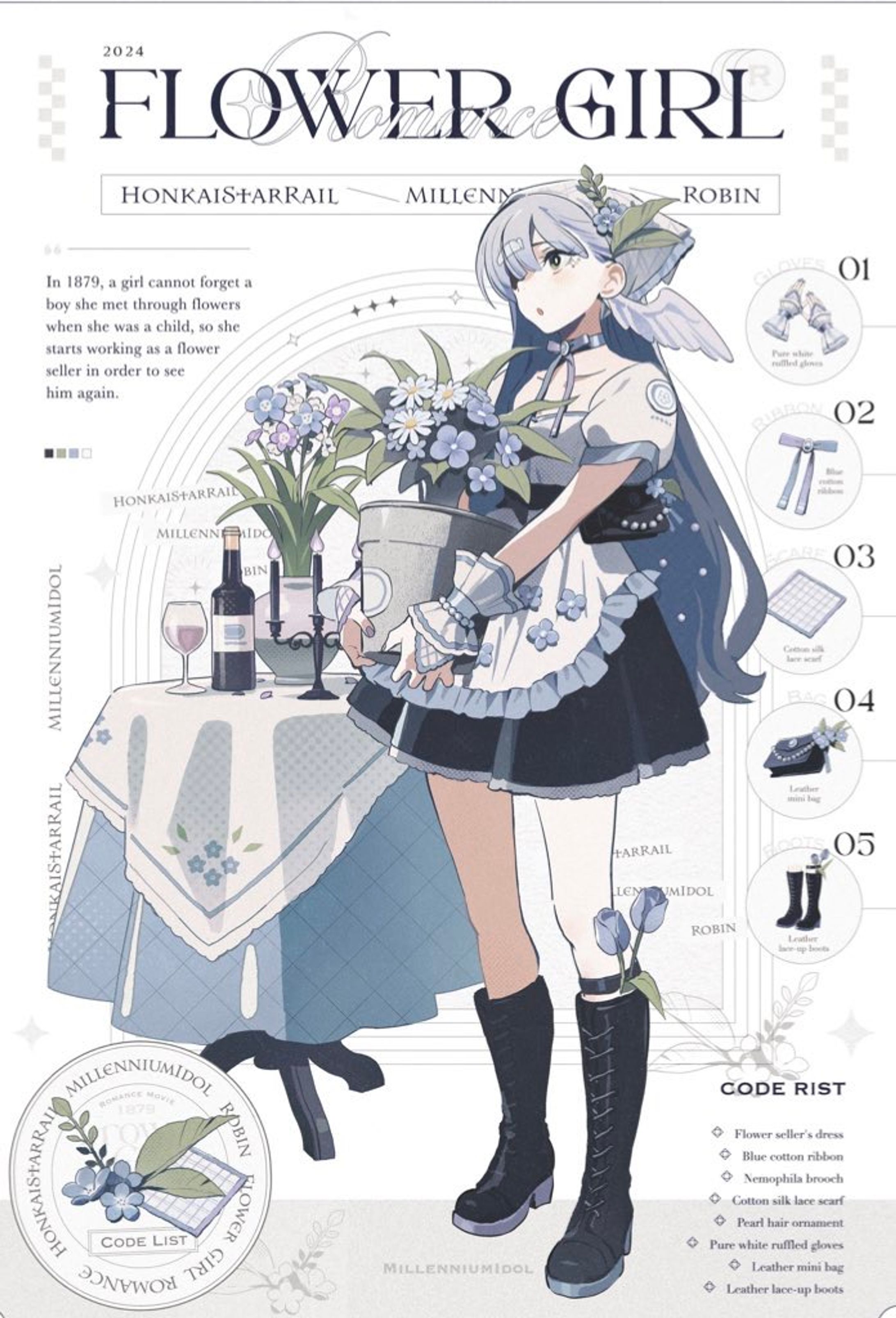 HoYoFair“崩壊：スターレイル”創作企画『琥珀紀女優』参加イラスト-1