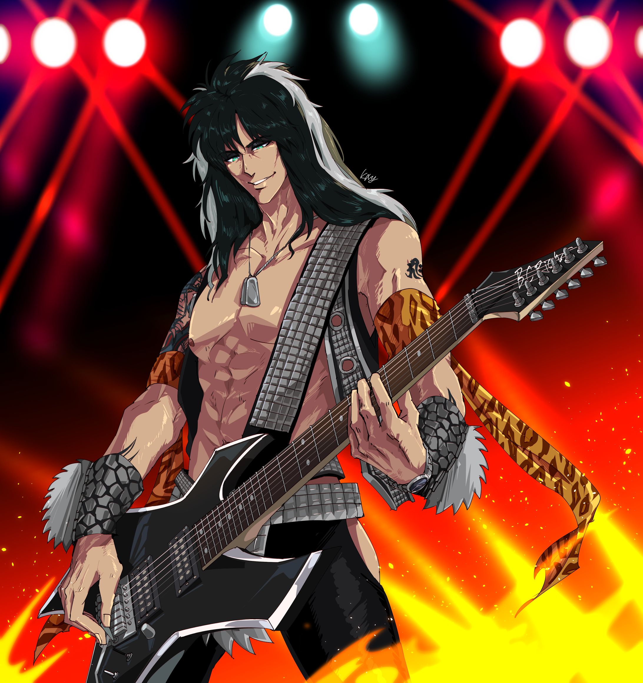 WASPカバーバンドのLOVE MACHINE  TOKYO のイラスト-1