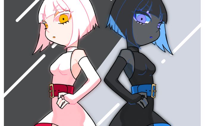 White / Black