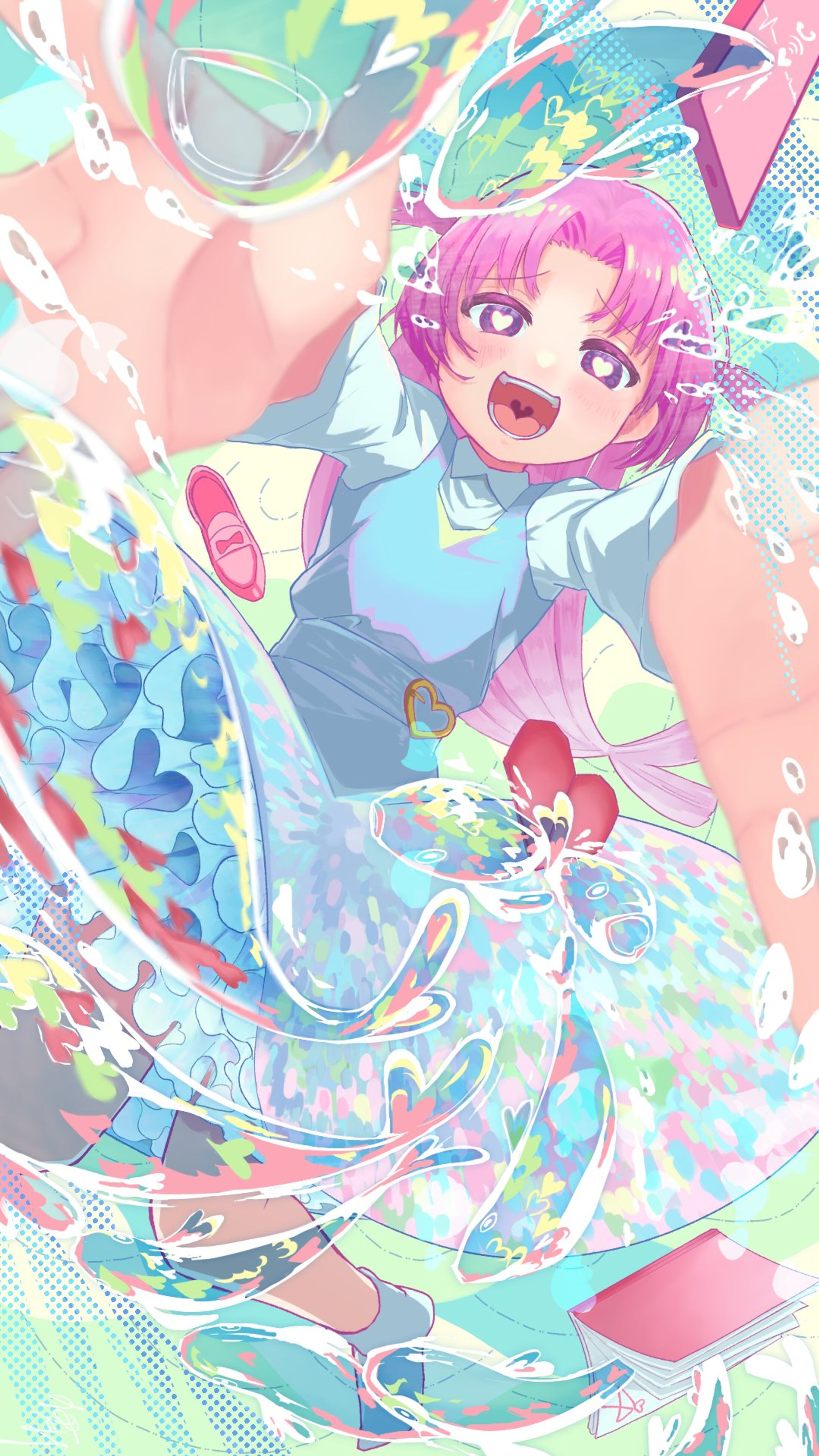 コイに溺れる女の子-1