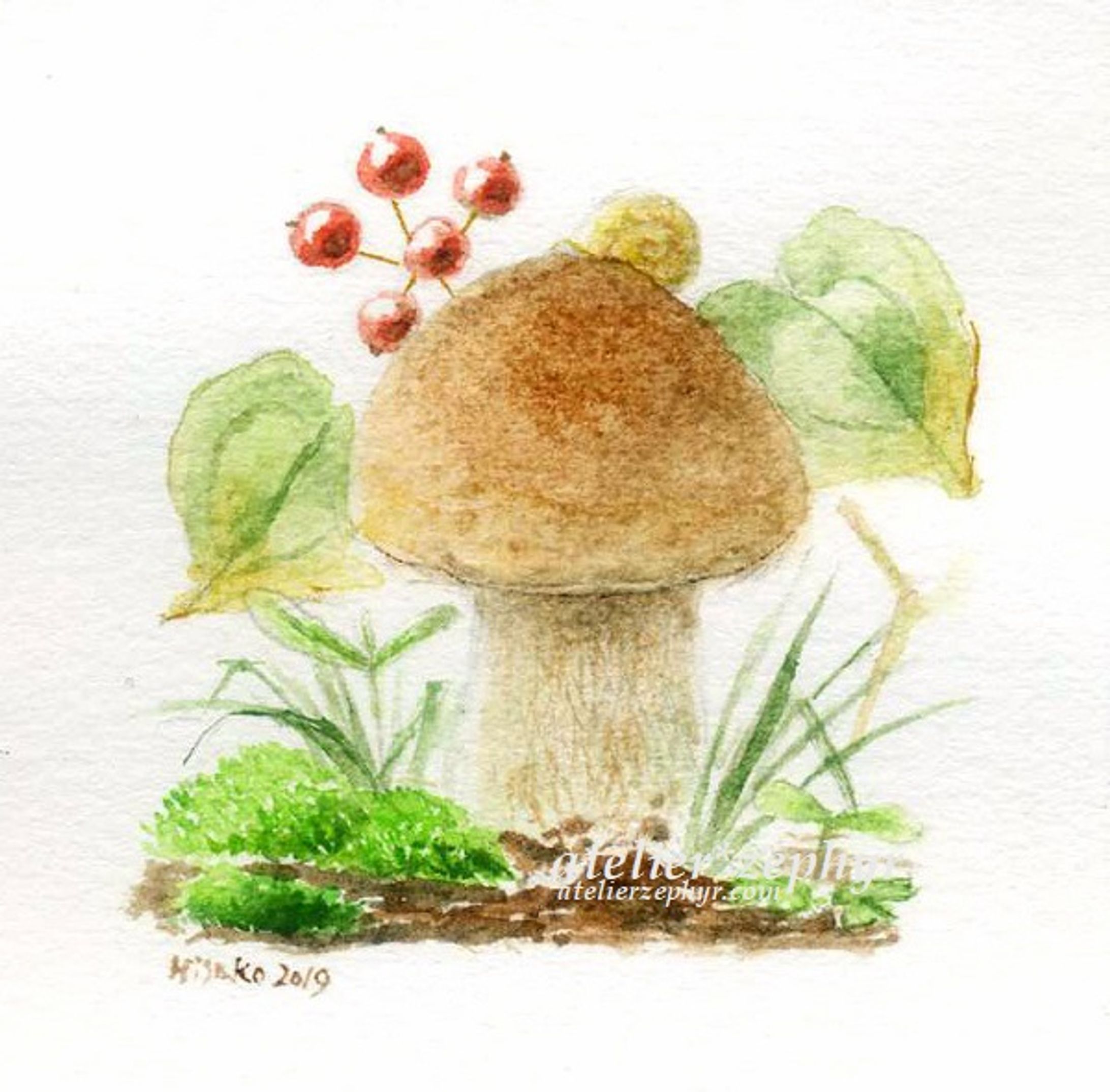 手のひらサイズの原画作品-1