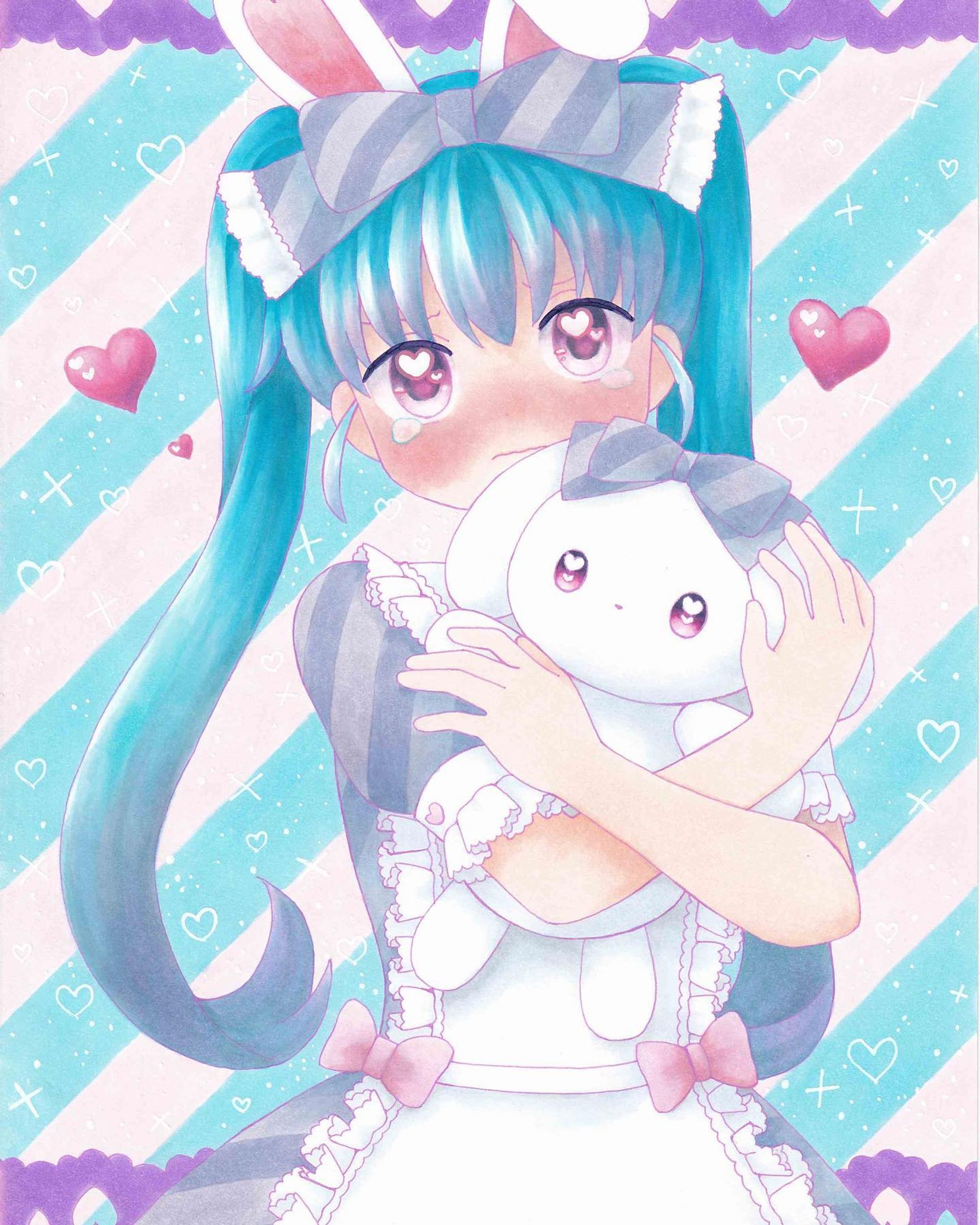 #イラスト　#お絵描き　#illustration #illust #女の子　#女の子イラスト　#アナログ　#アナログイラスト　#アナログ絵　#コピック　#コピックイラスト　#コピック絵　#オリジナル　#オリジナルイラスト　#オリジナル絵　#ロリィタ　#ロリィタファッション　#ロリータ　#ロリータファッション　#うさぎ　#フリル-1