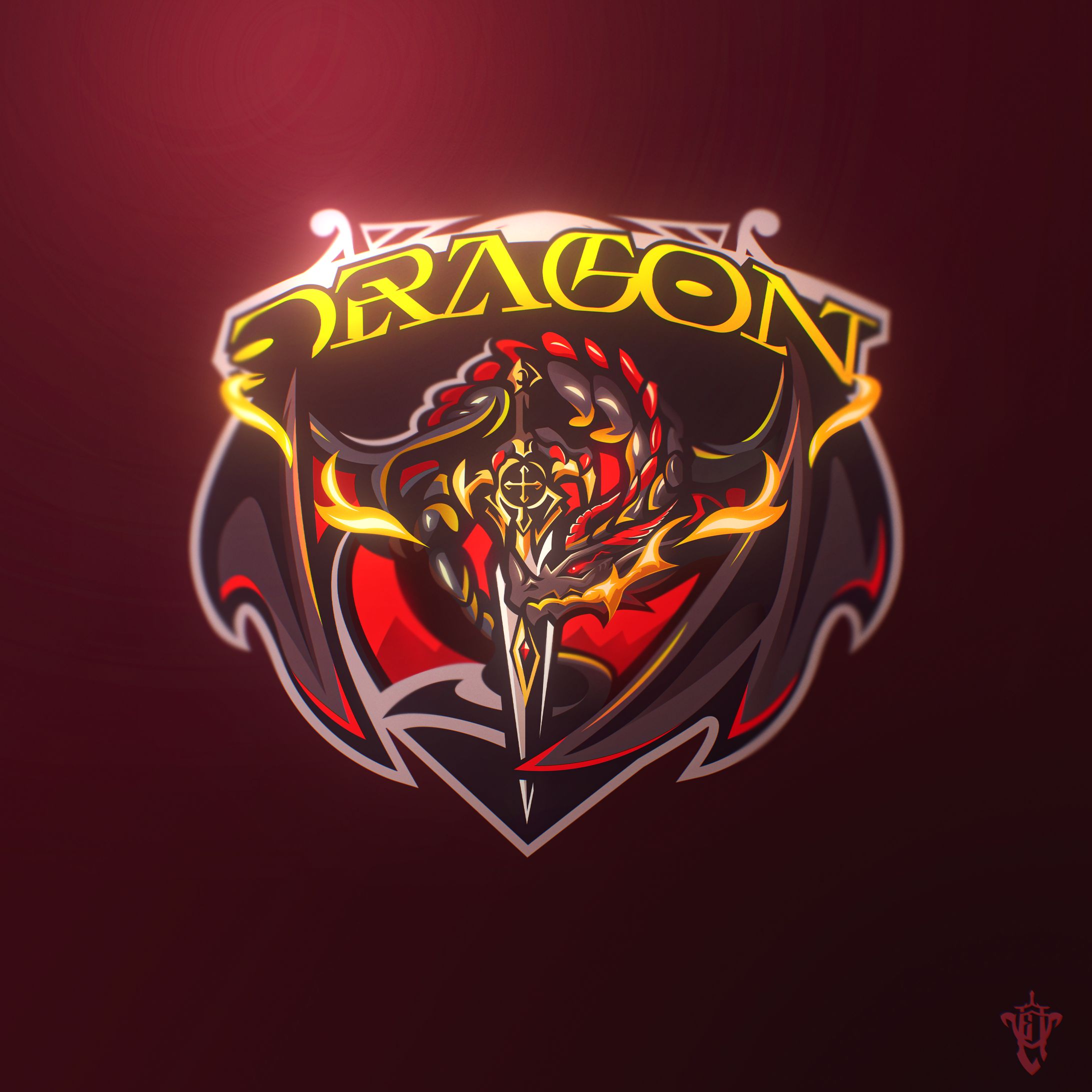 Mascot Logo -Dragon--1