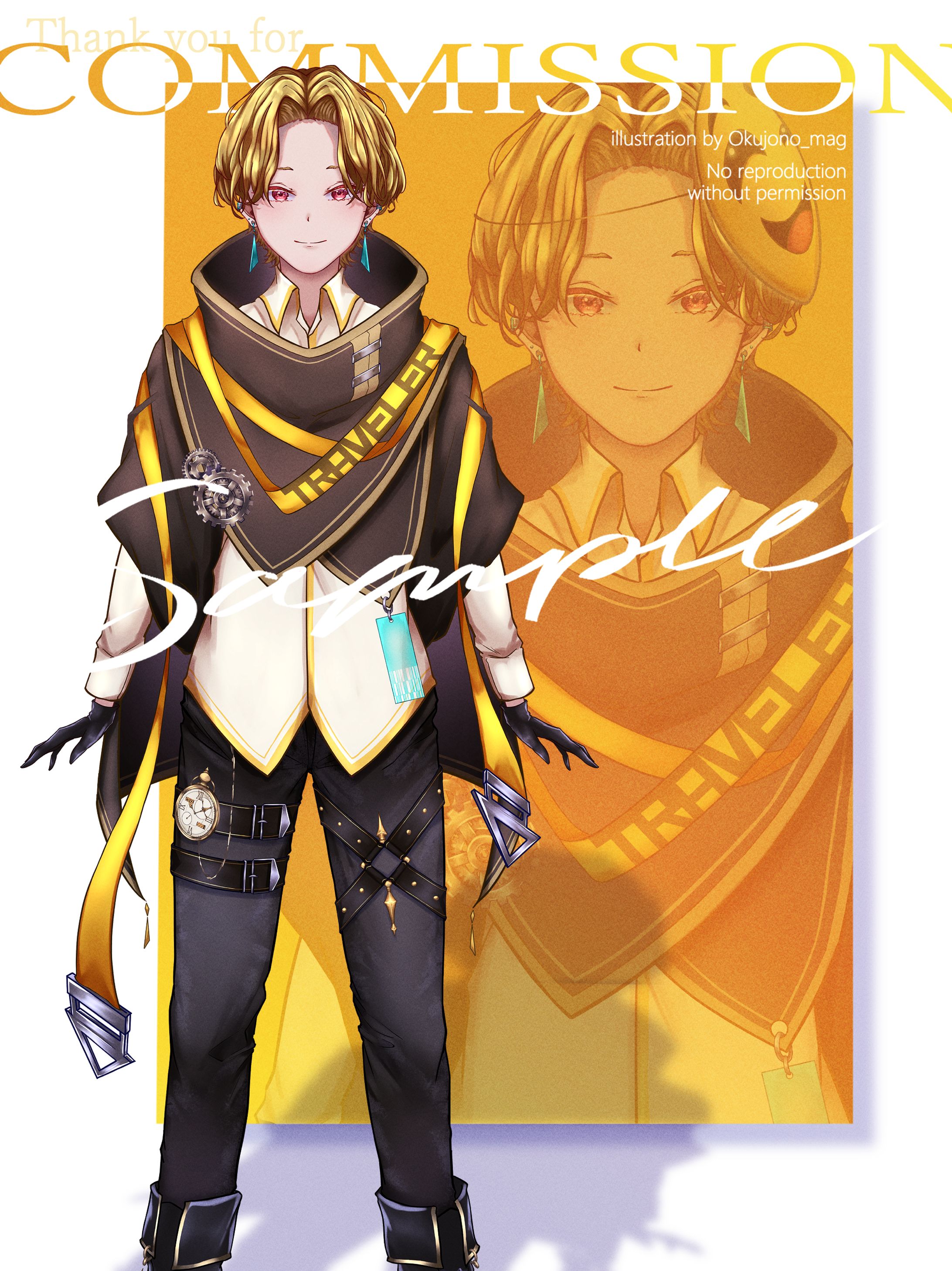 【ご依頼】立ち絵、三面図作成-1