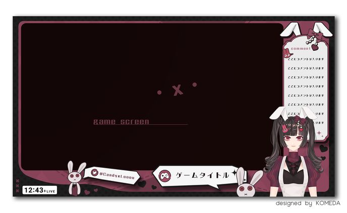 キャンディ・ｘ・ルゥ様 ゲーム配信画面