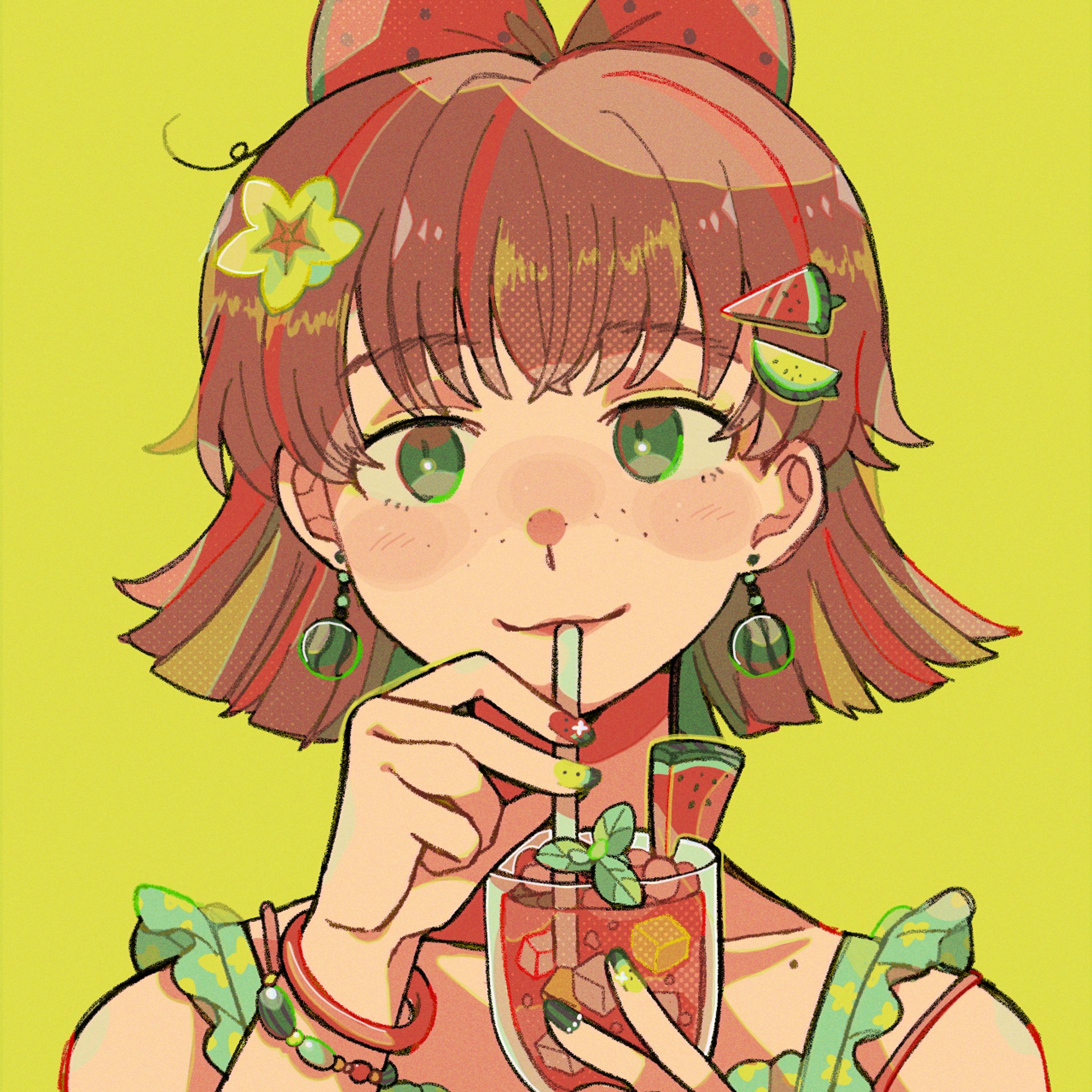 【創作】スイカガール-1