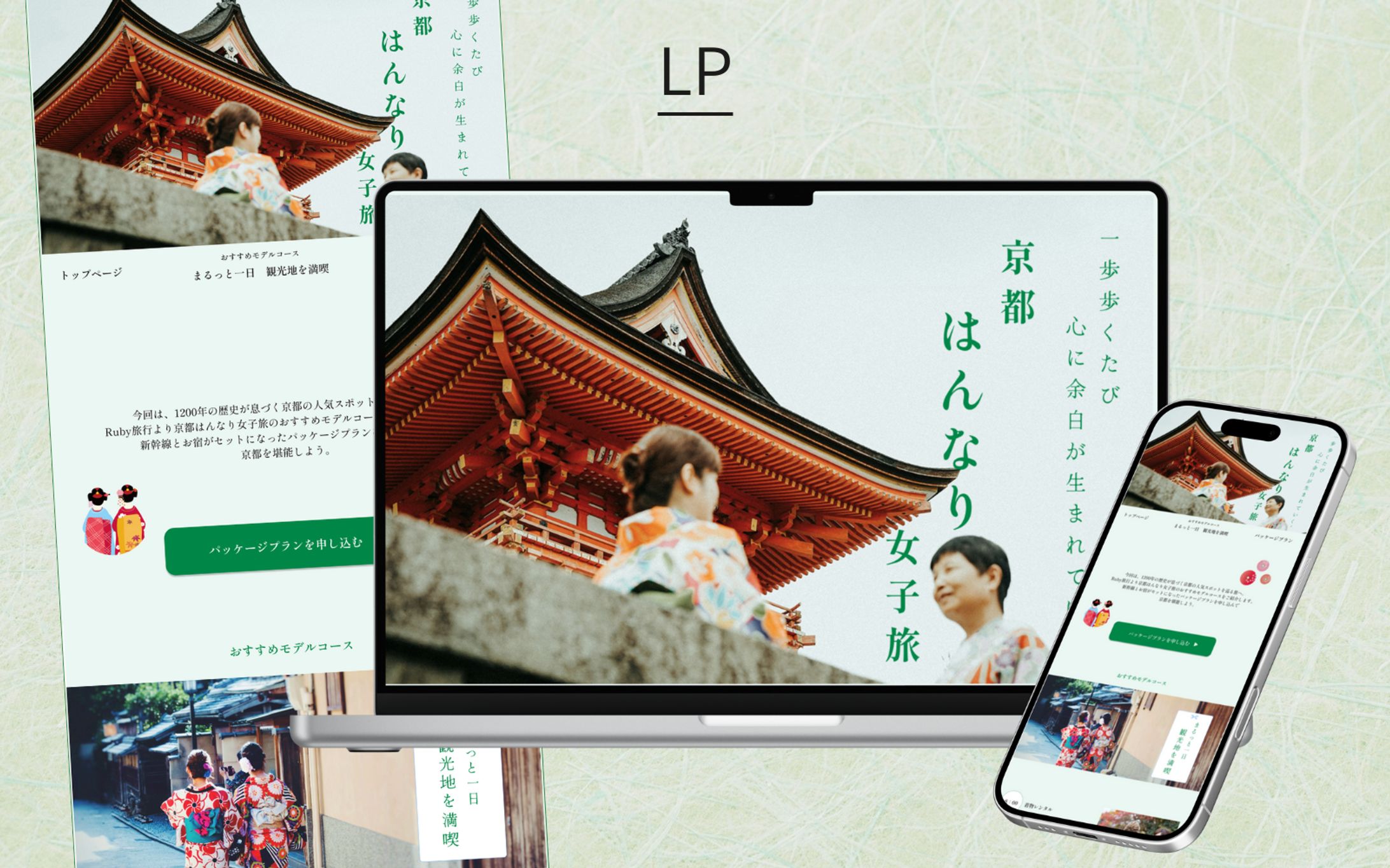 【HerTech架空案件】京都旅行プラン紹介LP-1