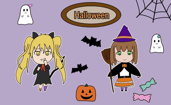 ハロウィンミニキャラ（創作）