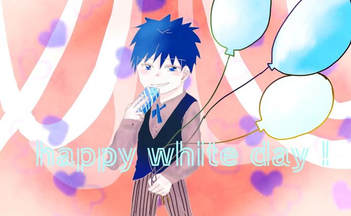 ハッピーホワイトデー！！！！！⁡
⁡⁡⁡
⁡⁡Happy𝑾𝒉𝒊𝒕𝒆 𝑫𝒂𝒚🤍🍫
⁡
⁡ #whiteday2023 ⁡
 #ホワイトデー ⁡
⁡ #ホワイトデーイラスト ⁡
⁡ #illustration  #ハート  #風船  #自創作イラスト  #自創作  #自創作キャラ  #創作男子イラスト