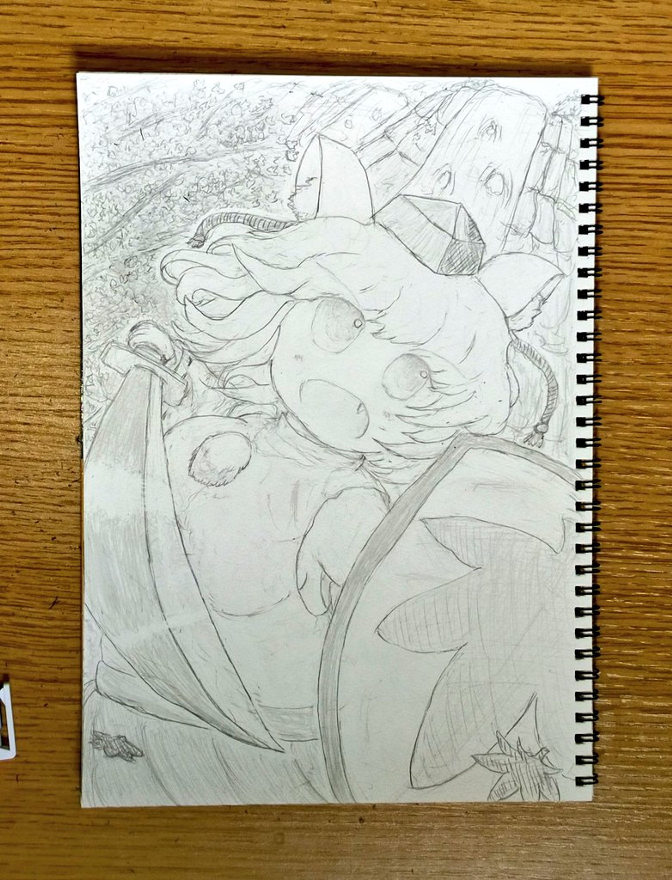 【東方鉛筆画】犬走椛-1