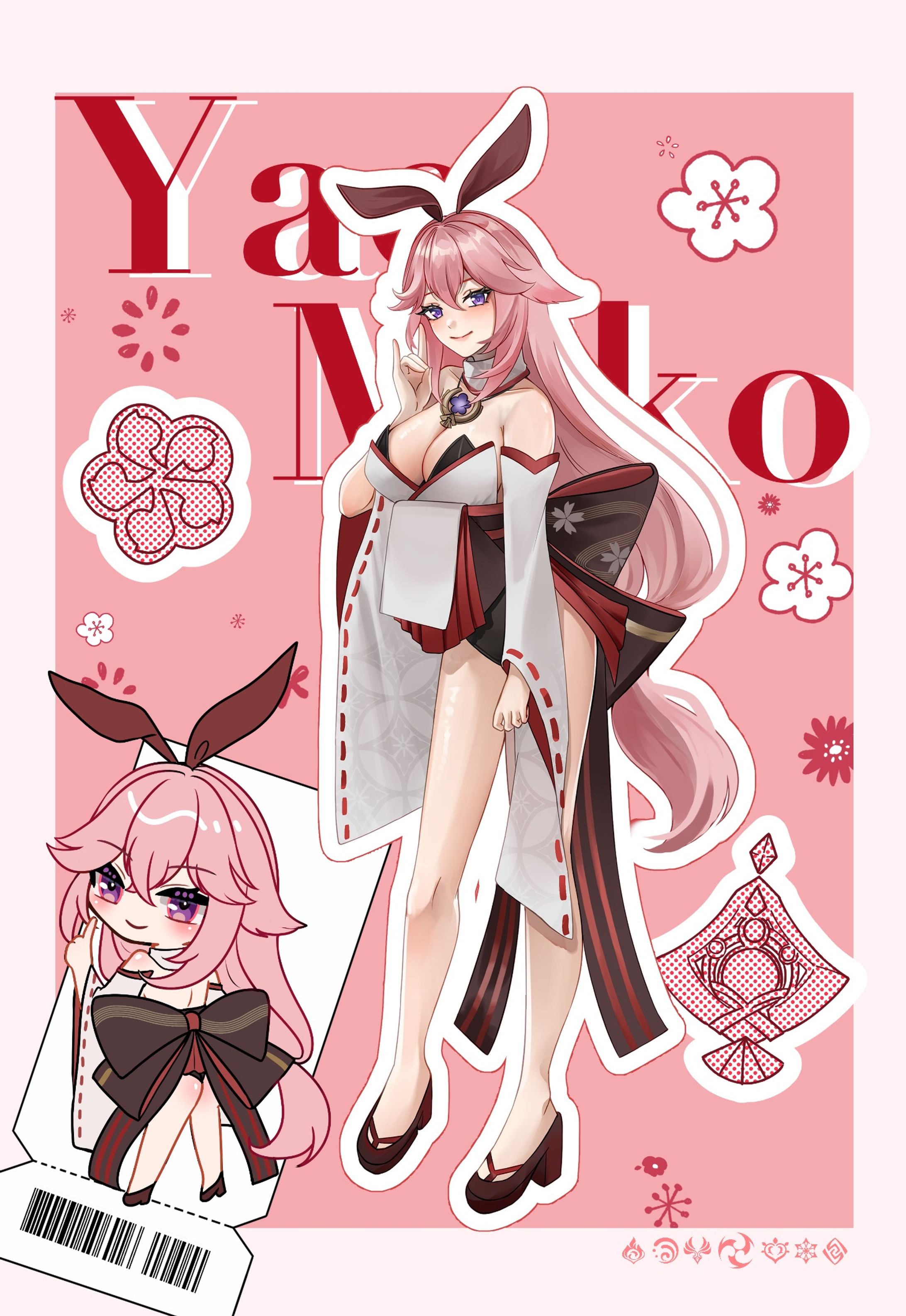 八重神子【オリジナル衣装】(原神)-1