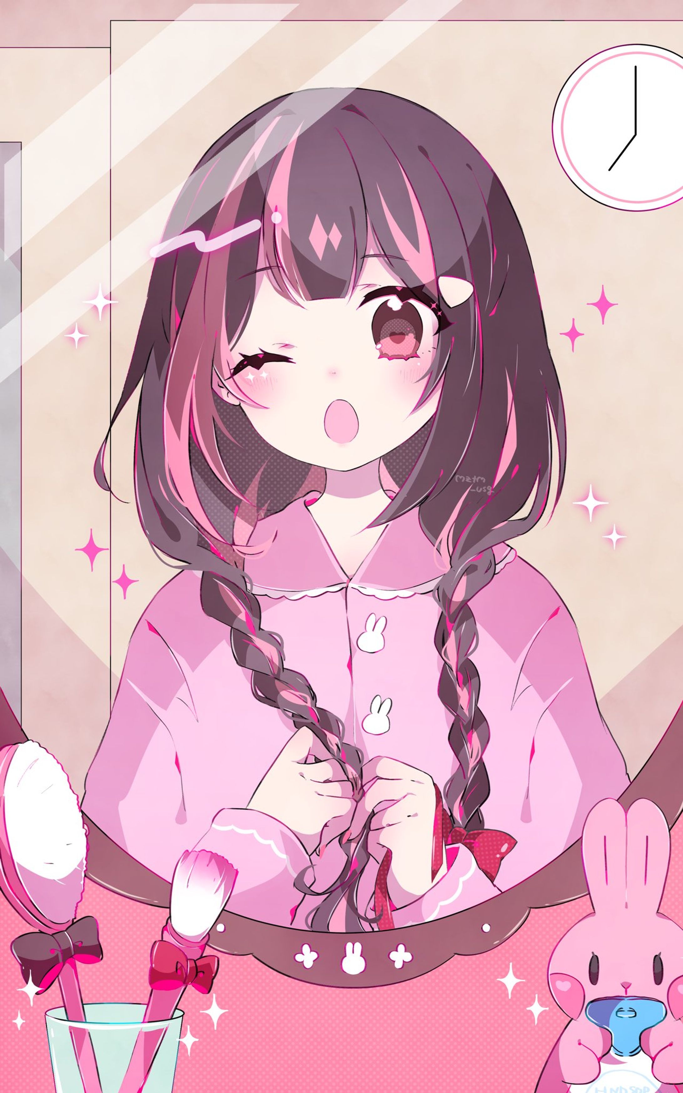 Vtuber / 兎茗望もち×ウェブポン景品イラスト-1
