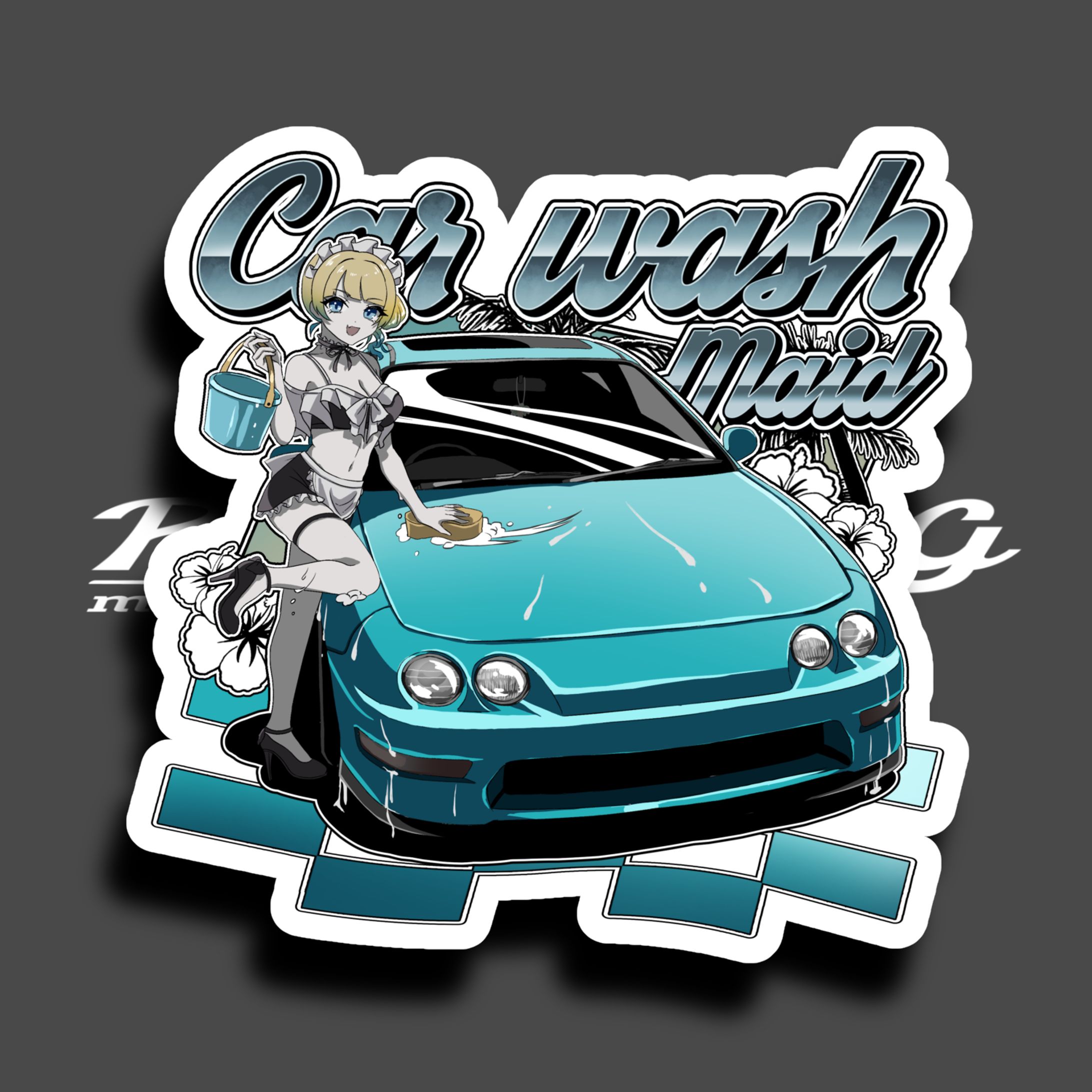 Car Wash Maid♡sticker-1