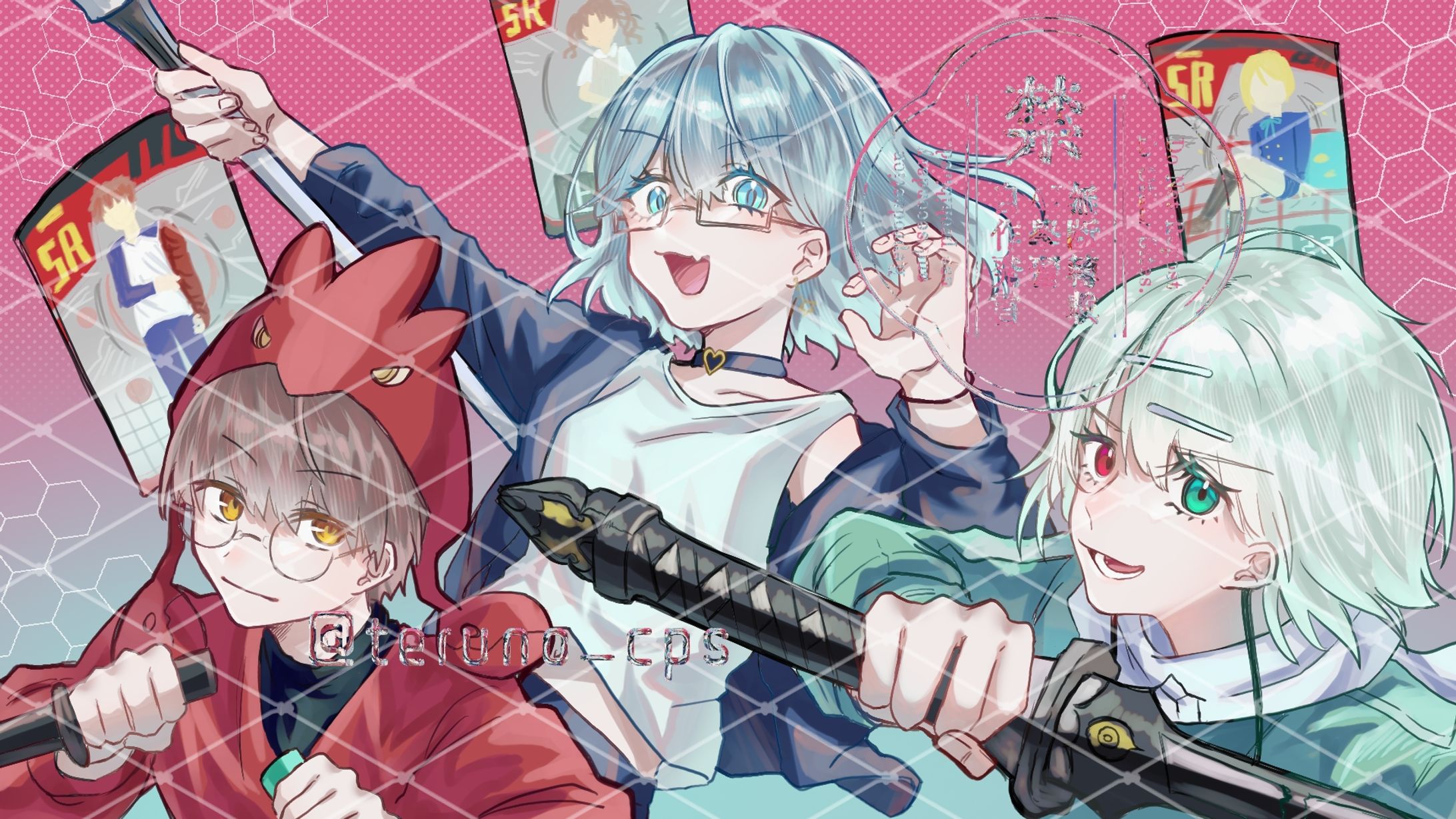 1枚絵、集合絵-1